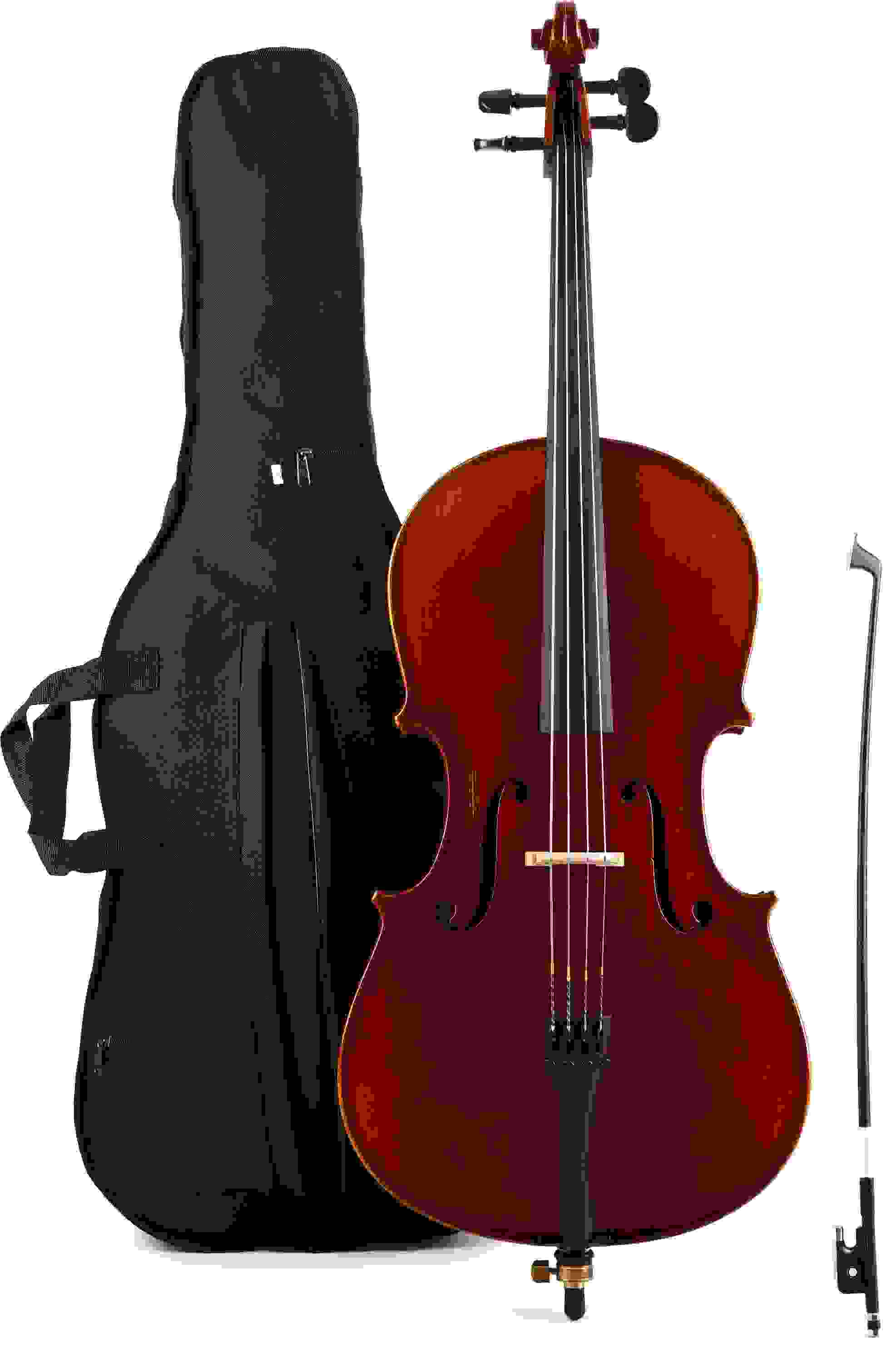 William Lewis & Son SWVC411E1H 411 Student Cello Outfit - 1/4 Size