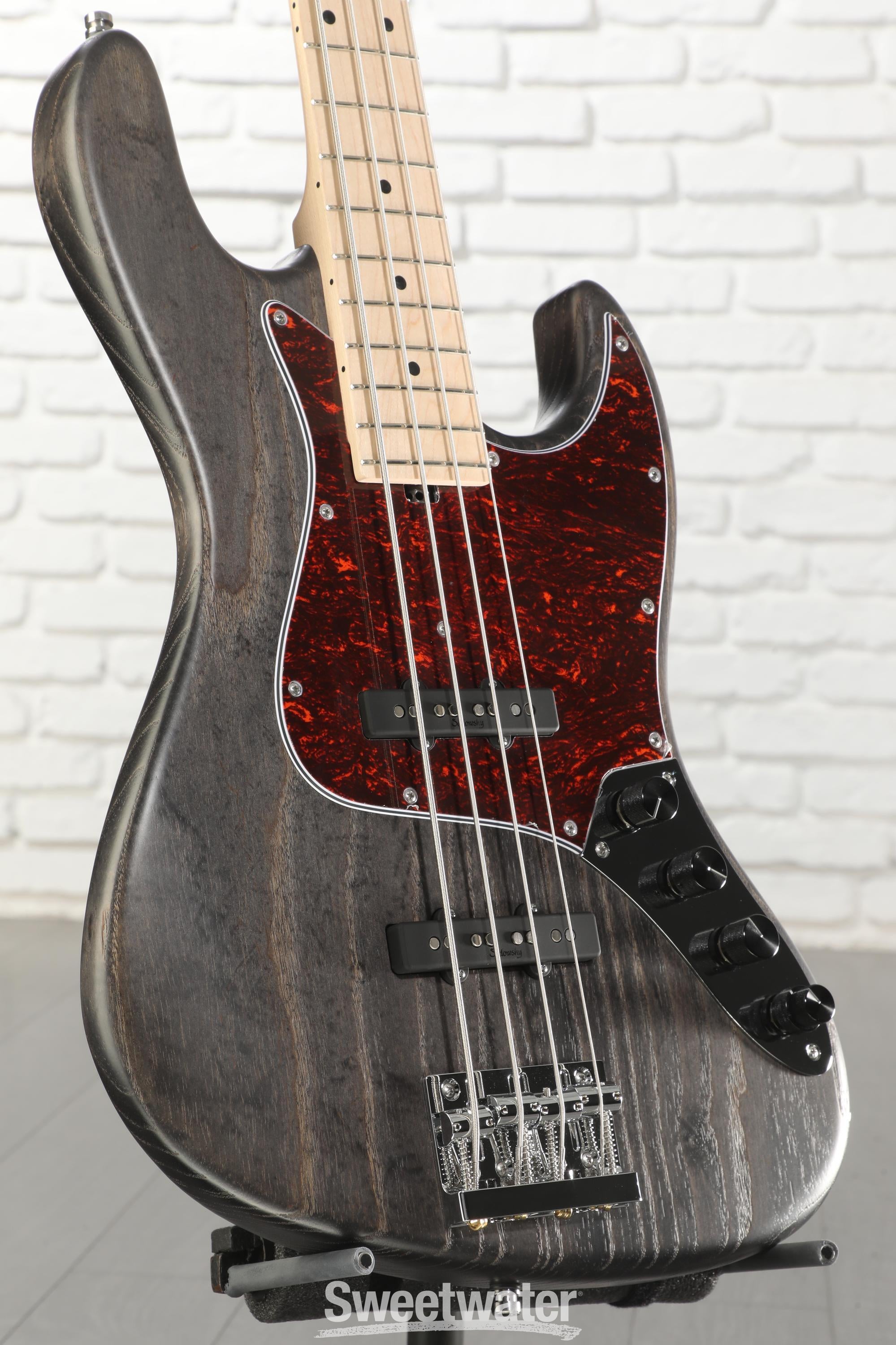 Photo of Sadowsky MetroLine 21-fret Vintage J/J Bass, Swamp Ash Body, 4-string - Nirvana Black Transparent Satin