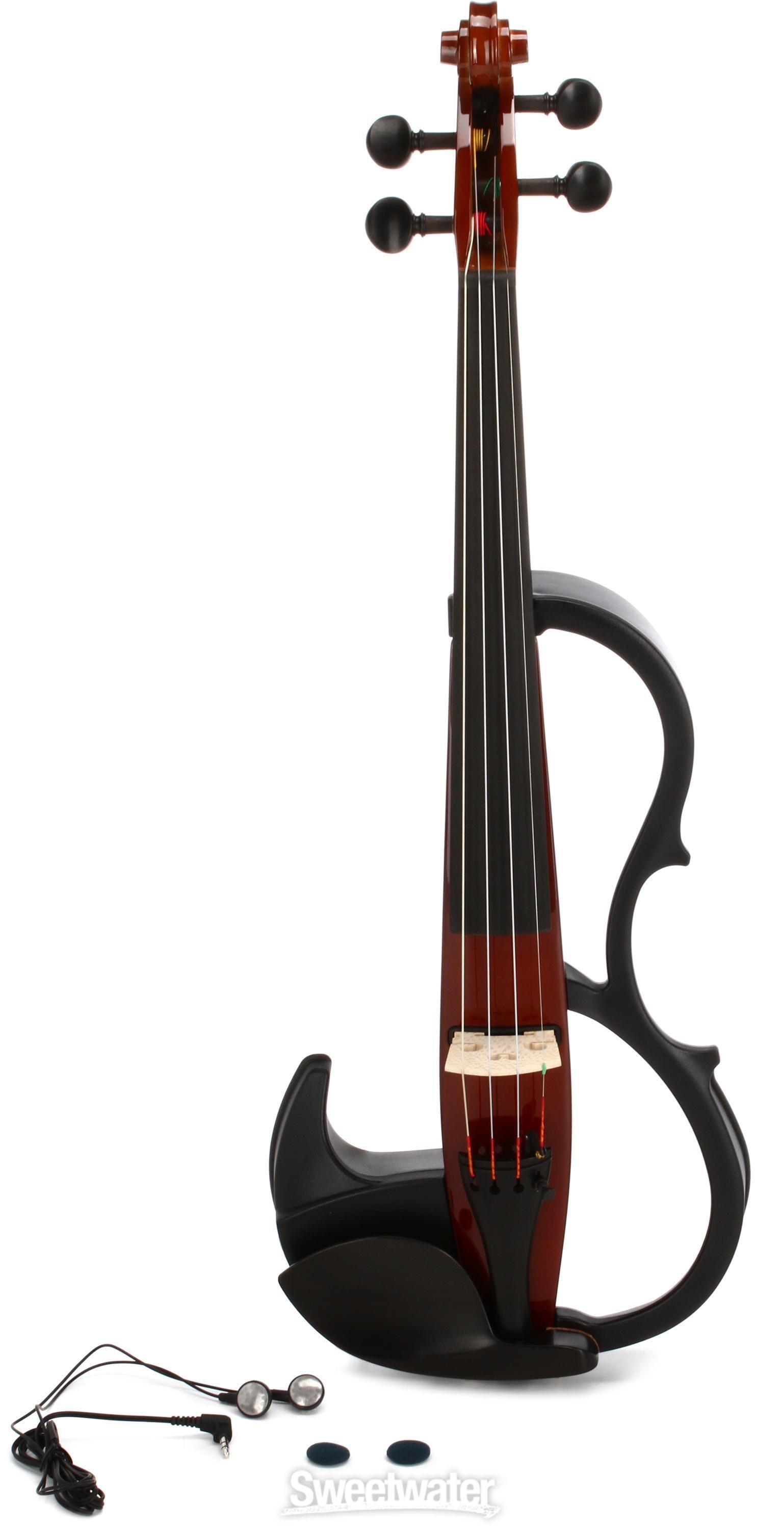 Yamaha Silent Series SV-200 Electric Violin - Brown | Sweetwater