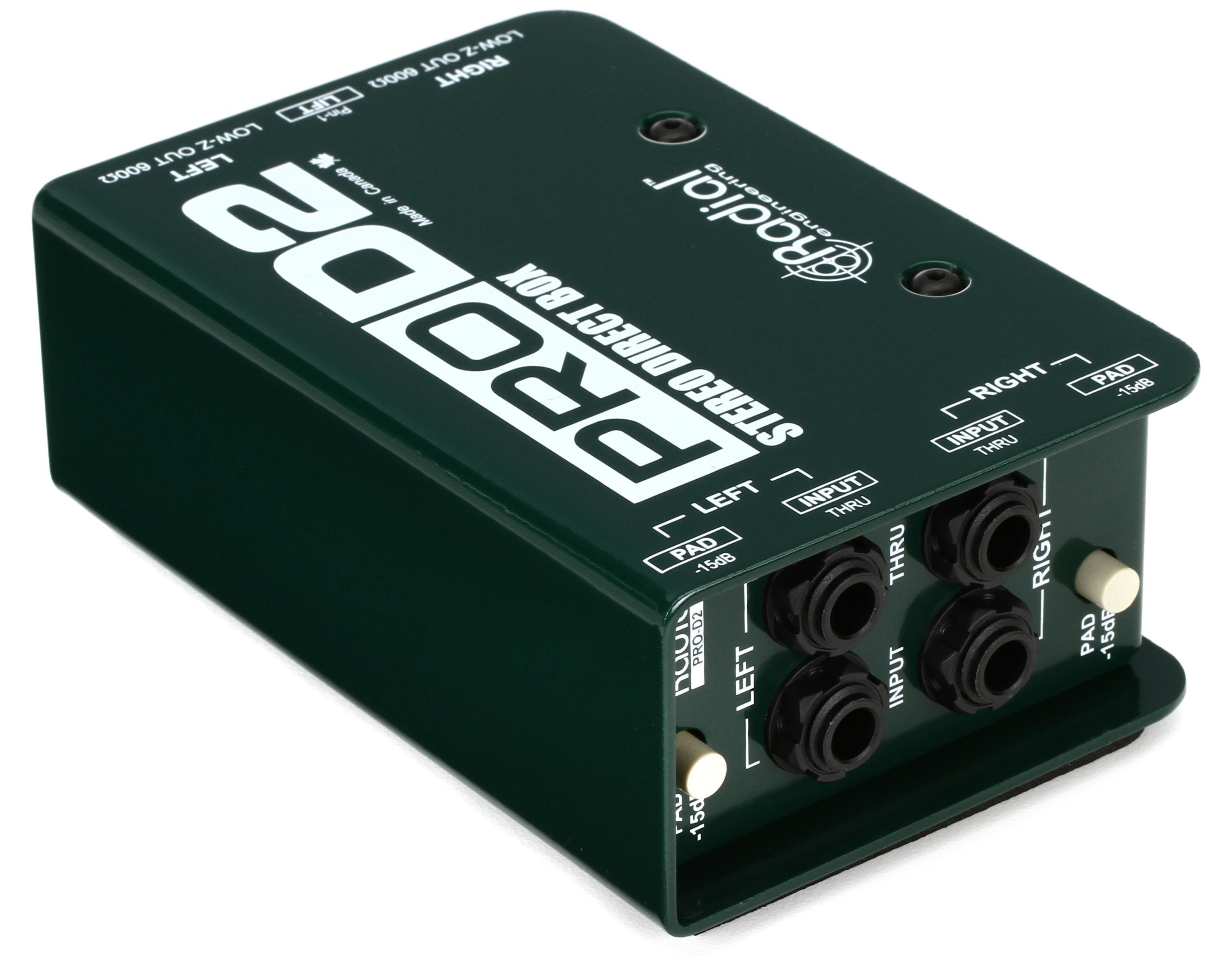 Radial ProD2 2-channel Passive Instrument Direct Box | Sweetwater