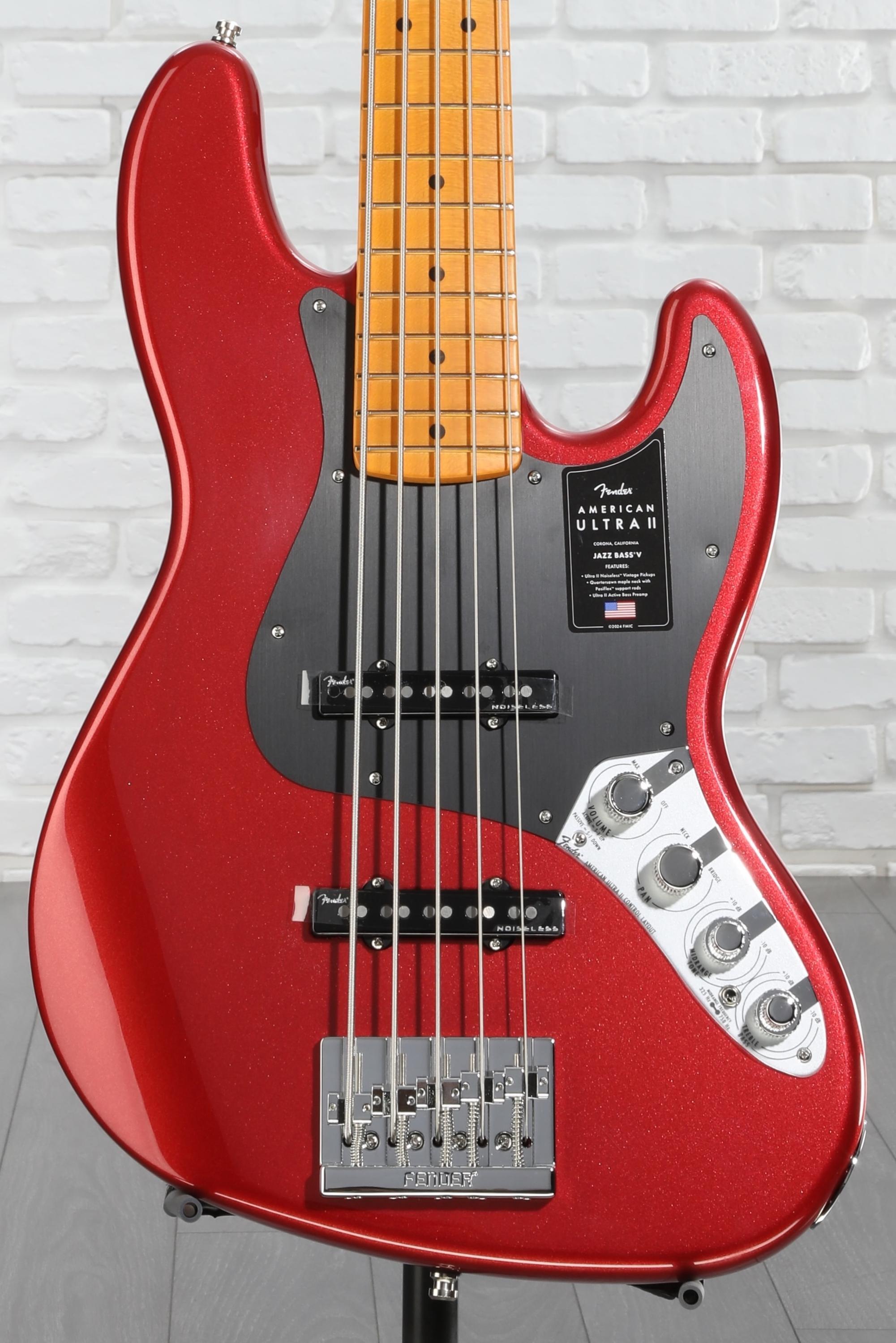ベース Fender USA American Ultra II Jazz Bass Amazon.com: Fender American Ultra II Jazz Bass V - Avalanche