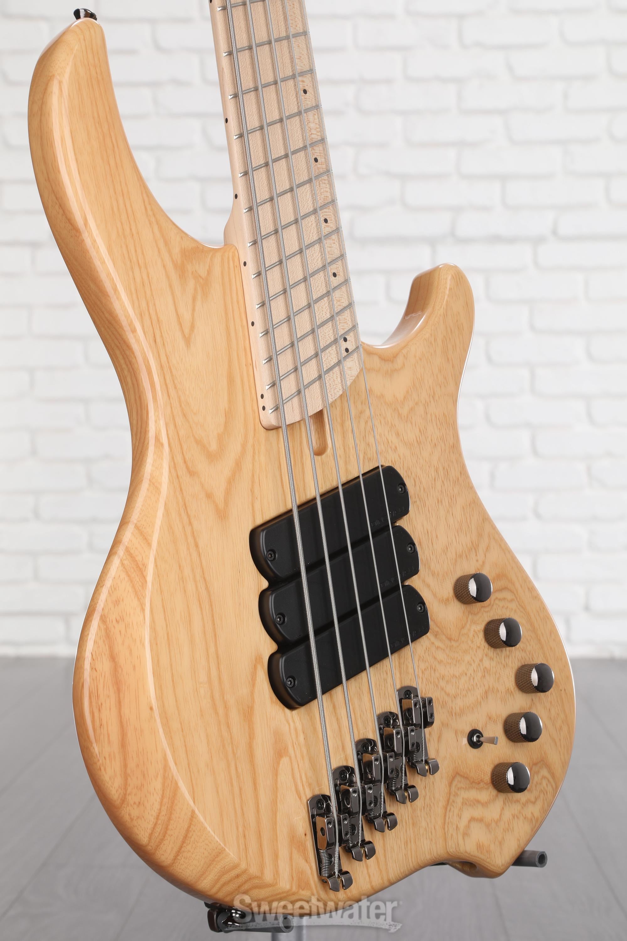 Dingwall Guitars Combustion 5-string Electric Bass - Natural Ash 