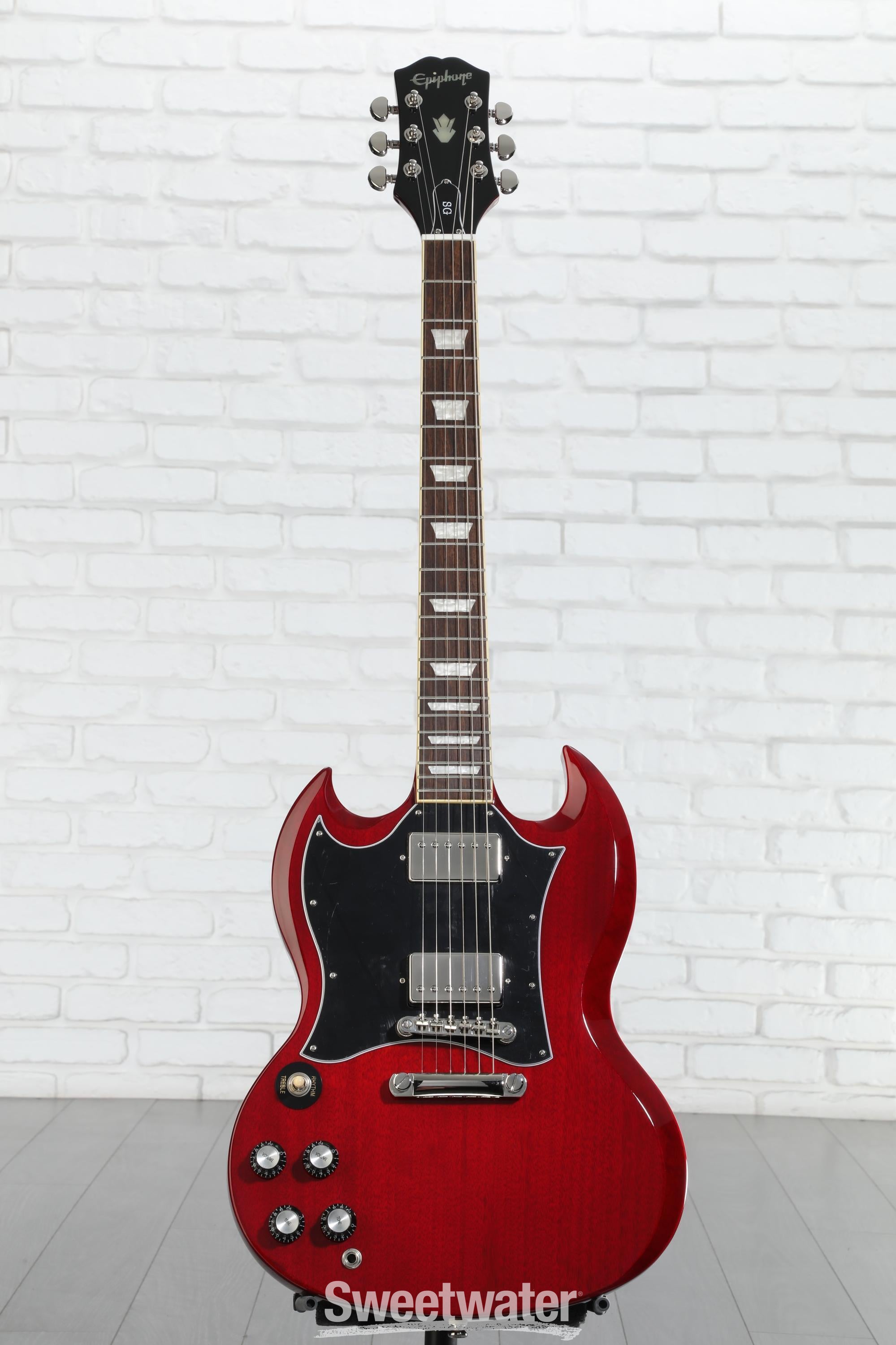Epiphone SG Standard Left-handed Electric Guitar - Cherry | Sweetwater