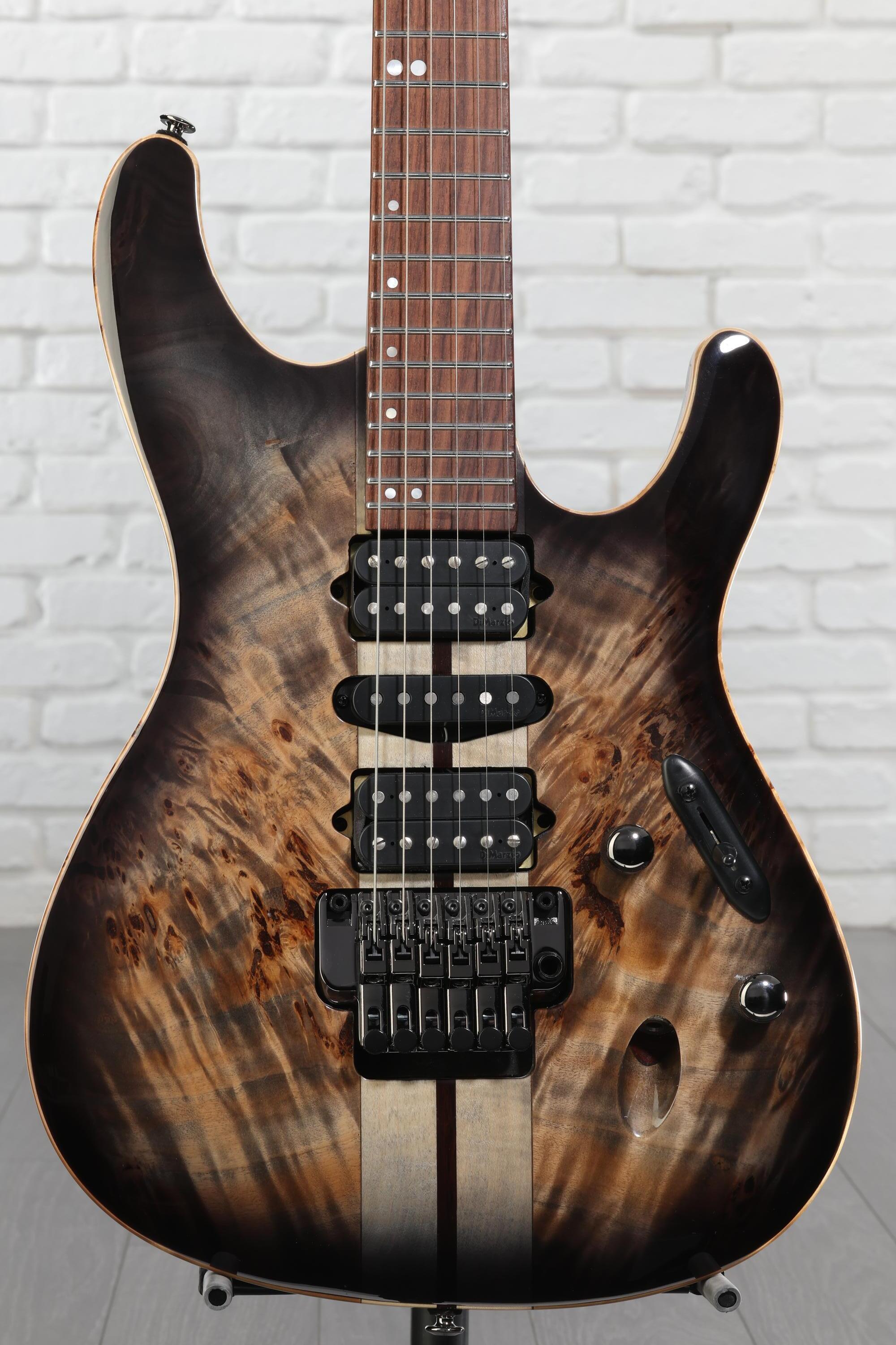 Ibanez Premium S1070PBZ Electric Guitar - Charcoal Black Burst