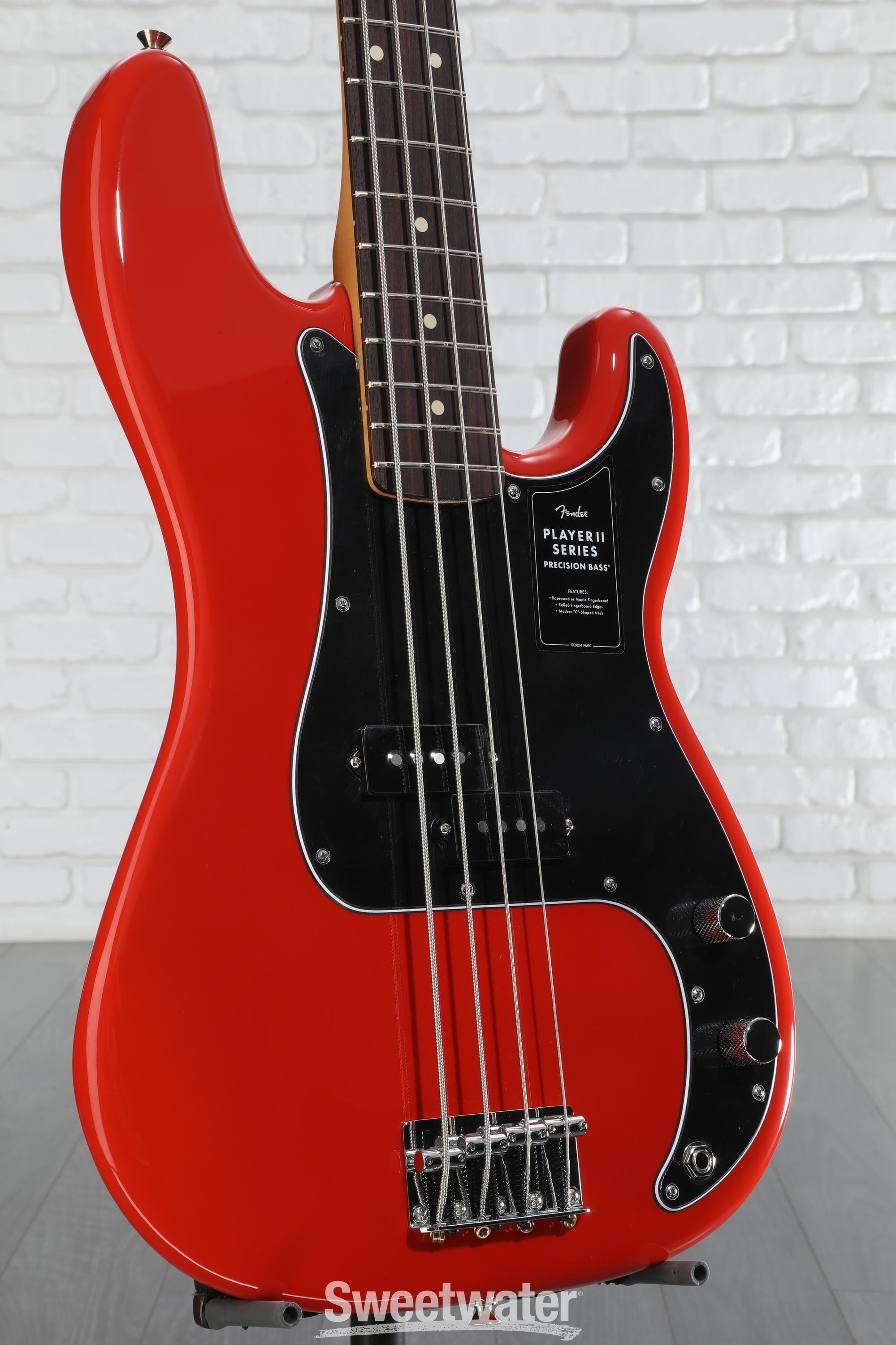Fender Player II Precision Bass - Coral Red with Rosewood Fingerboard