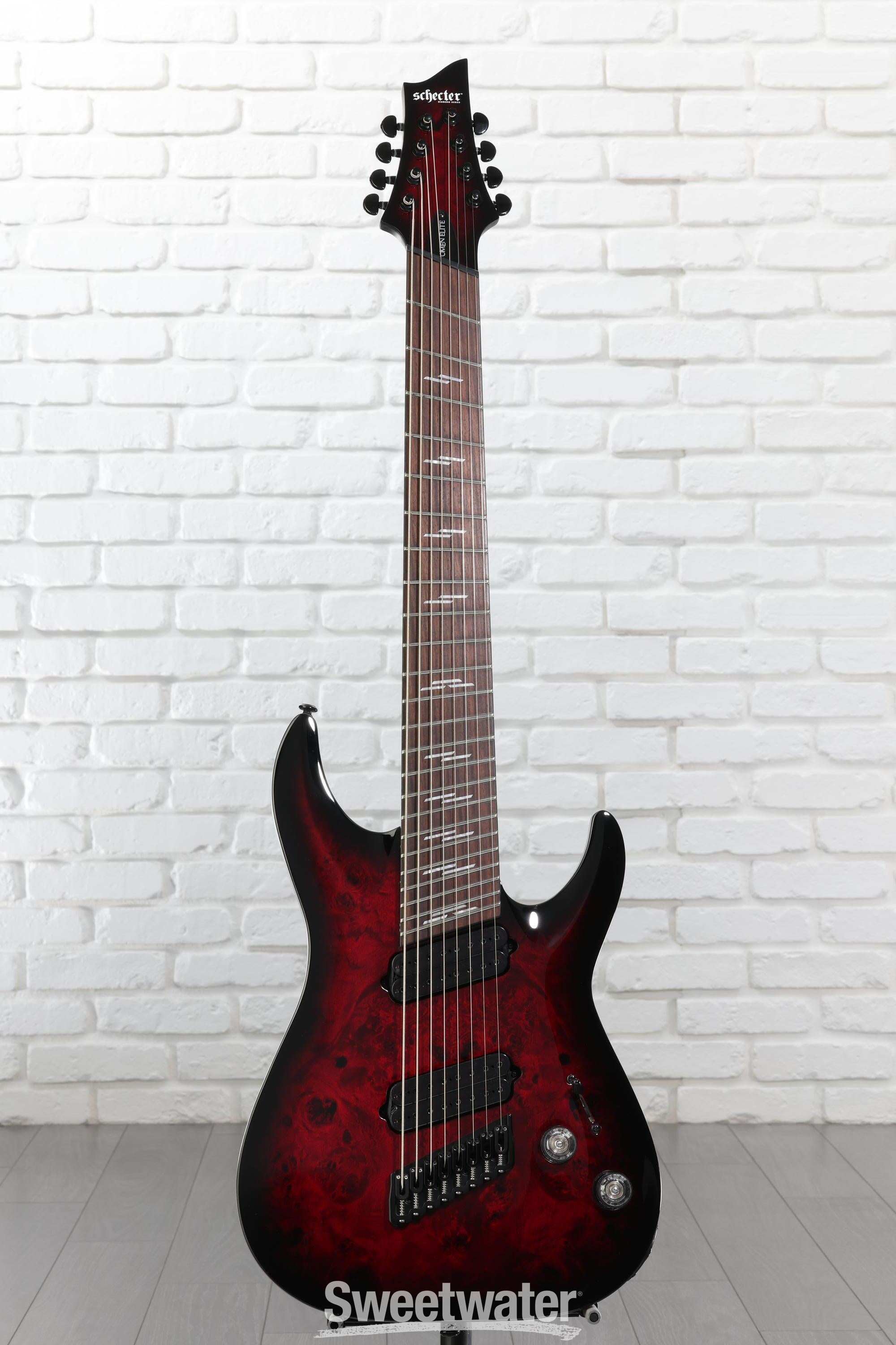 Schecter Omen Elite-8 Multiscale 8-string Electric Guitar - Black