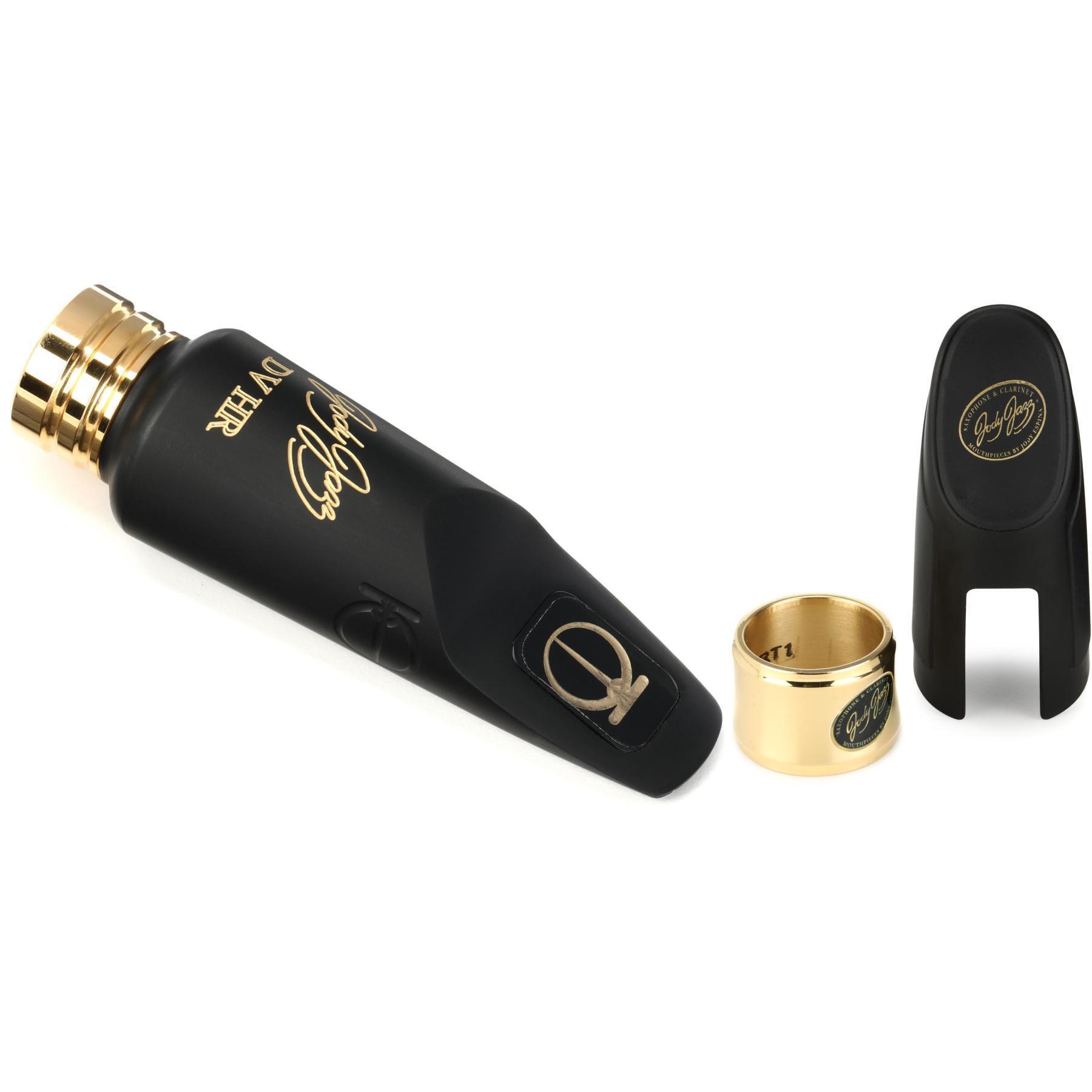 Photo of JodyJazz DV Hard Rubber Tenor Saxophone Mouthpiece with Power Ring Ligature and Cap - 7