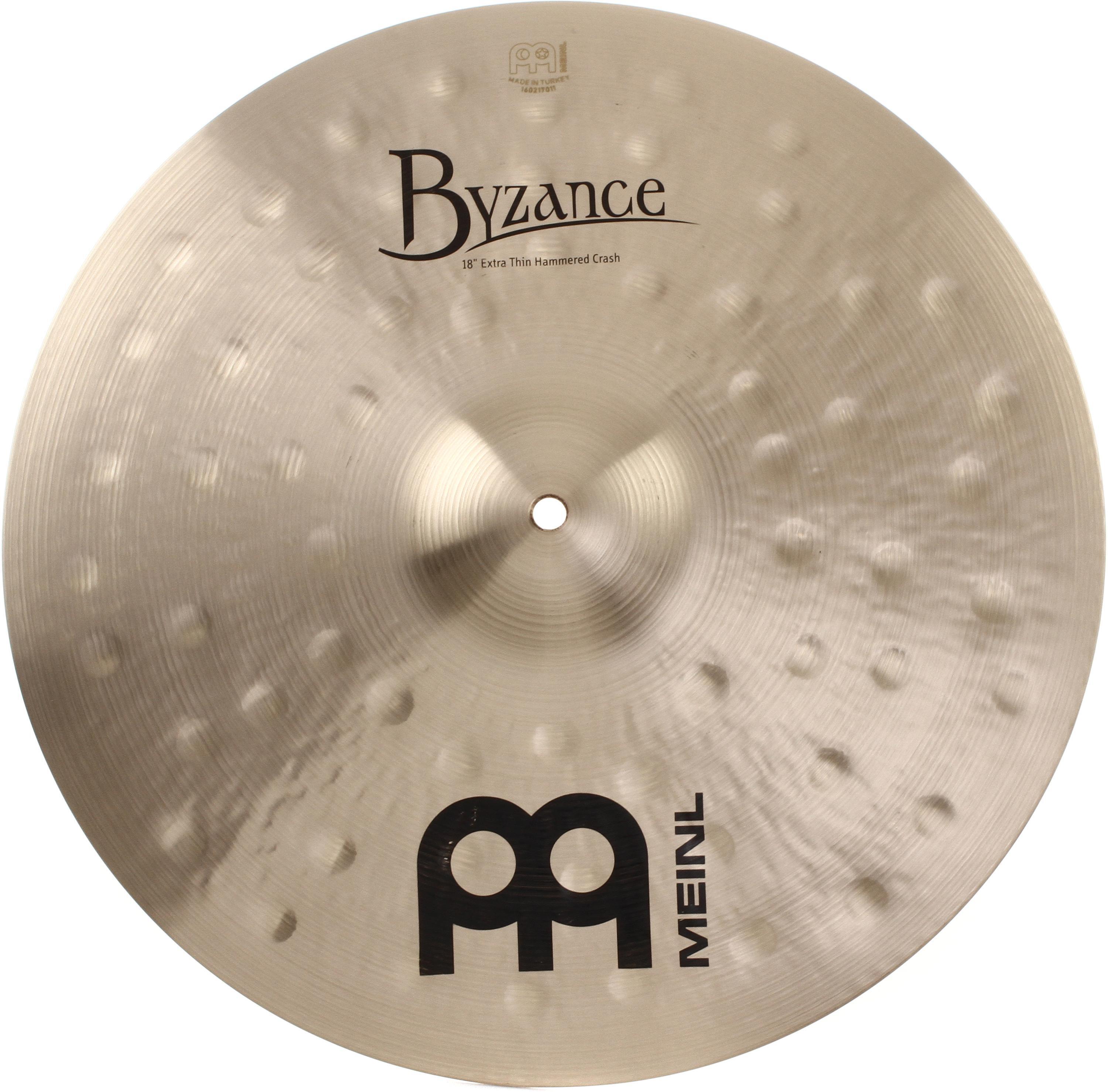 Bundled Item: Meinl Cymbals 18 inch Byzance Traditional Extra Thin Hammered Crash Cymbal