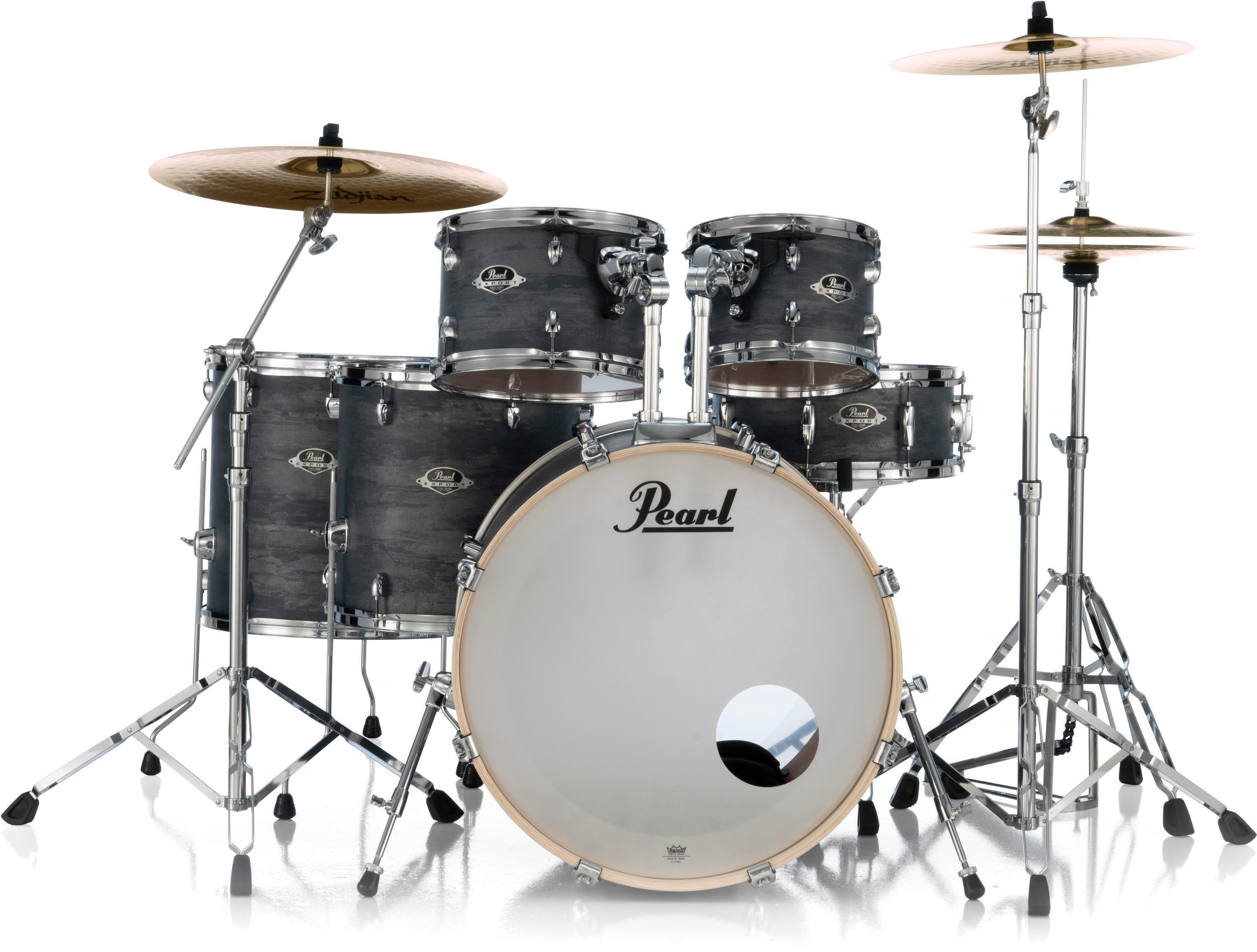 pearl export double bass drum set
