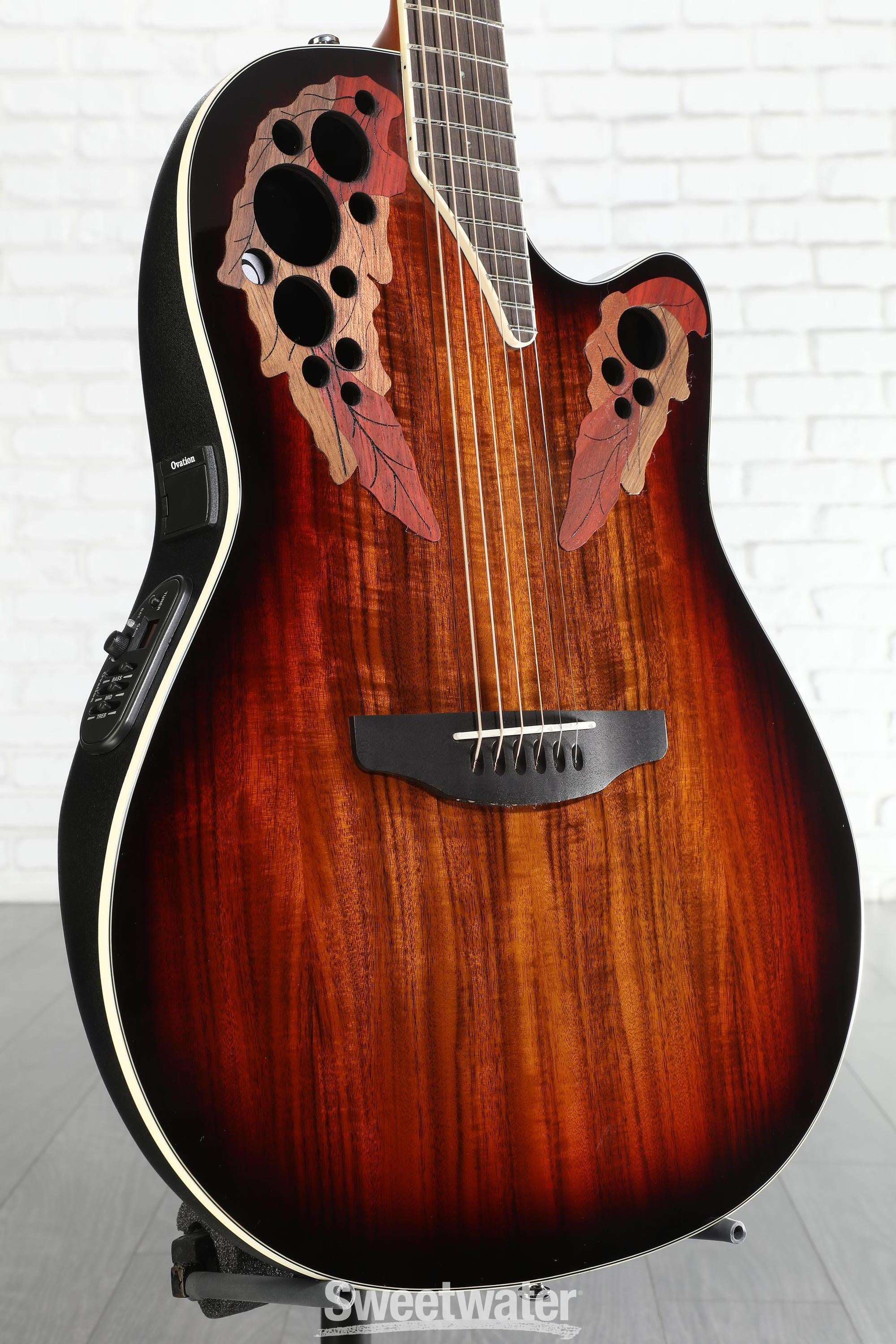 Ovation Celebrity Elite CE48P-KOAB Super Shallow Acoustic-electric