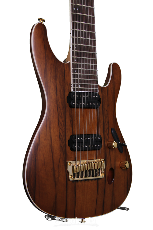 Ibanez S5528LW 8-String - Hazelnut Ale Brown | Sweetwater