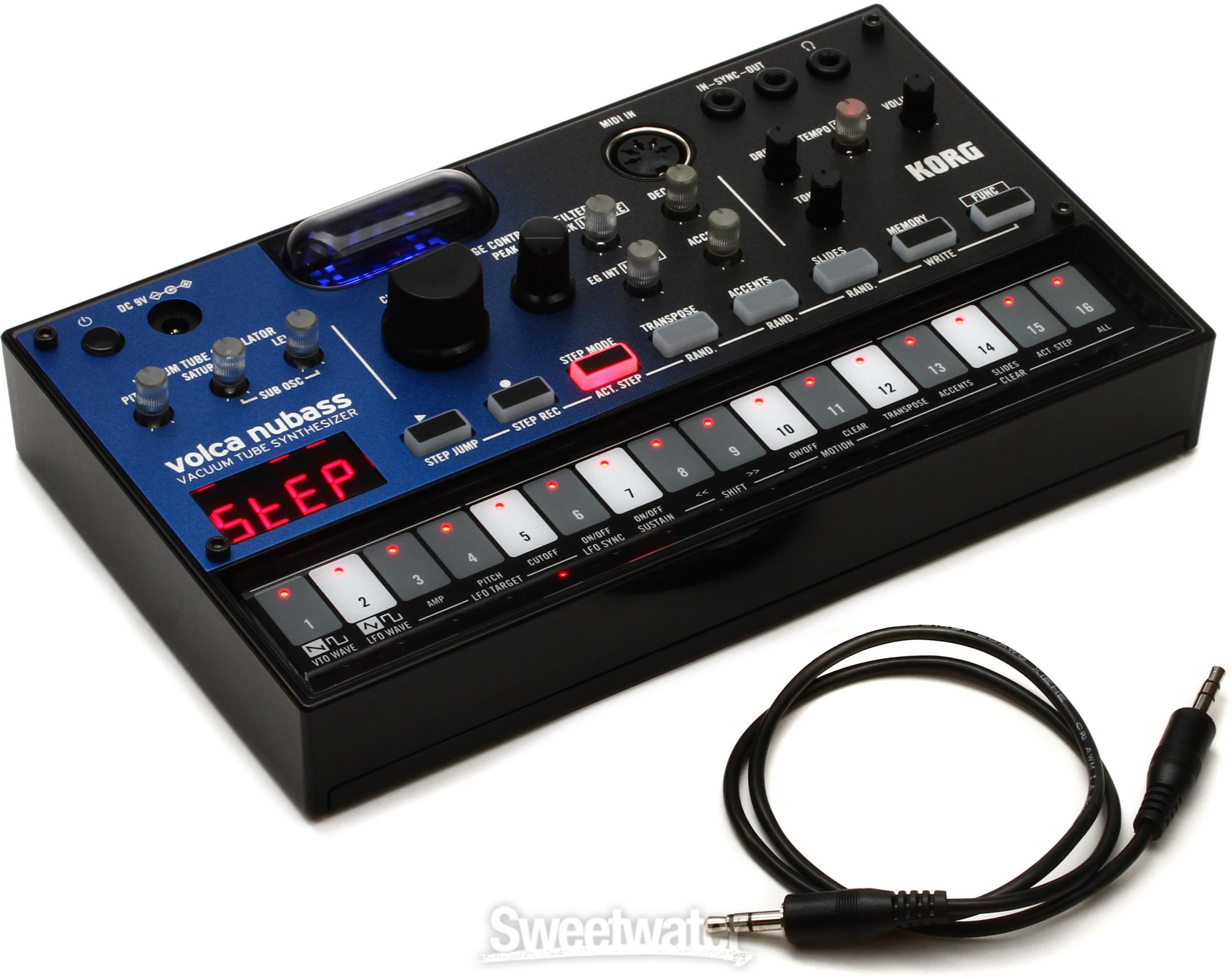 Korg Volca NuBass Vacuum Tube Bass Synth | Sweetwater