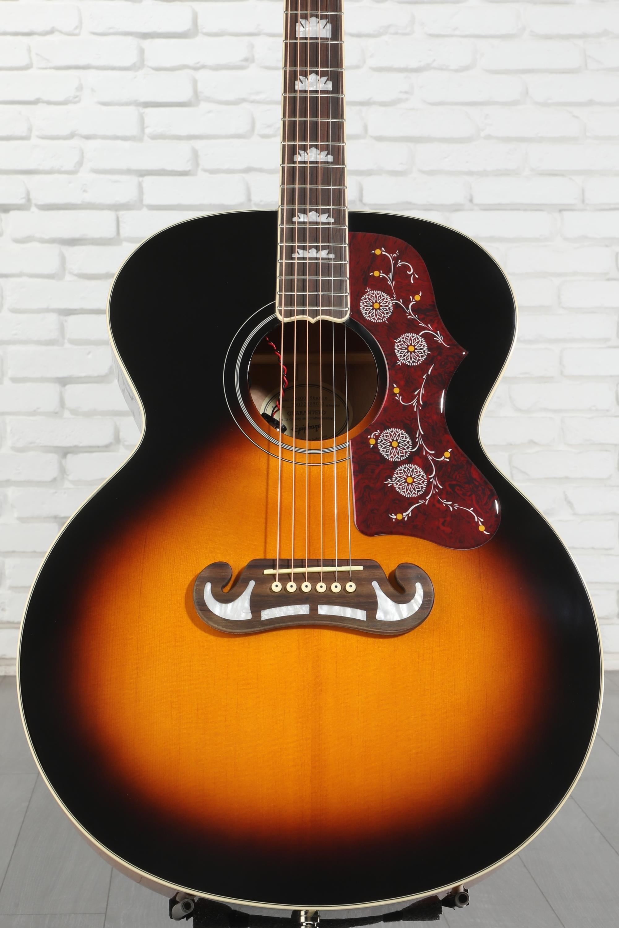 Epiphone J-200 Studio Acoustic-electric Guitar - Vintage Sunburst