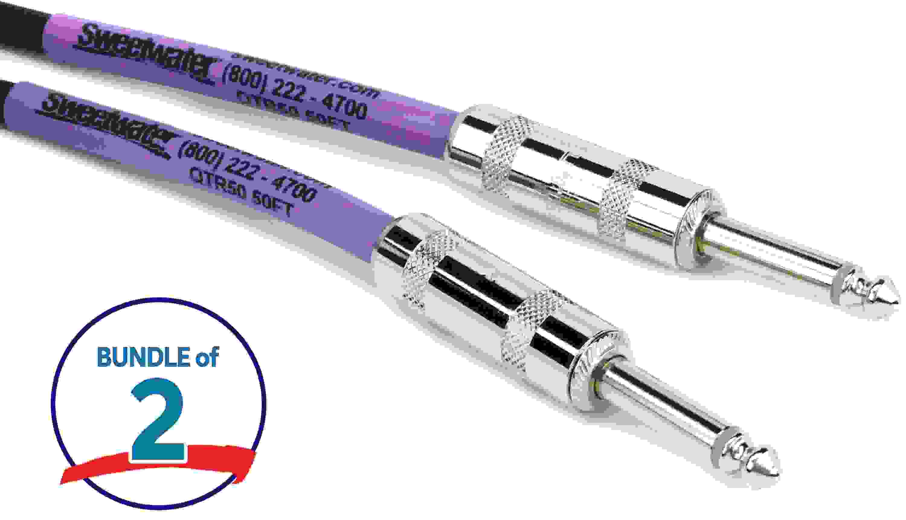 Pro Co EG-50 Excellines Straight to Straight Instrument Cable - 50 foot (2-pack)