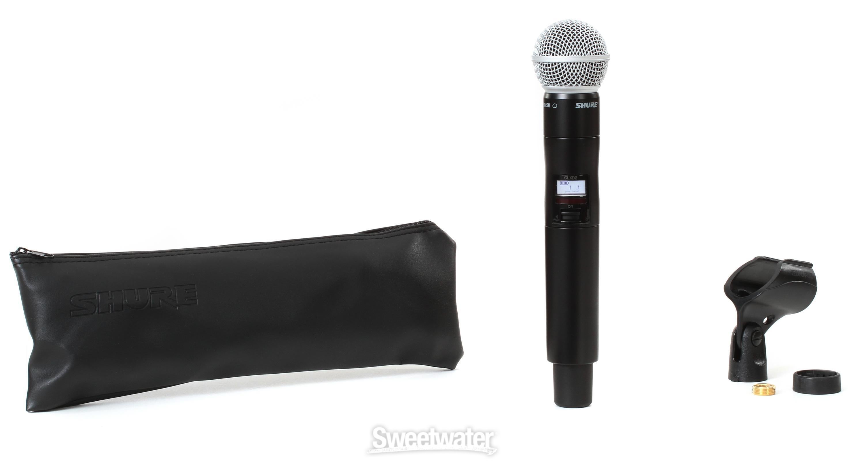 Shure SM58 ② Shure BLX2/SM58 (512-542 MHz, Band H9) Wireless handheld