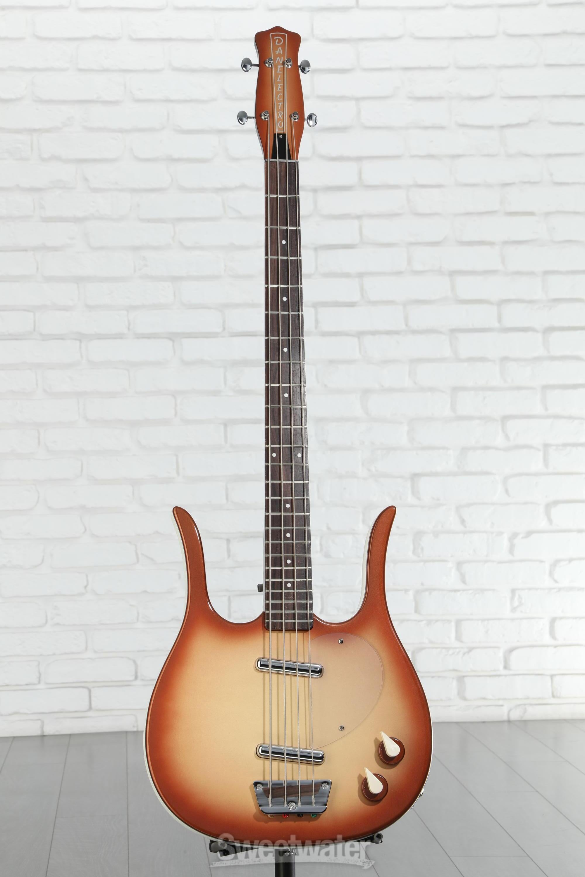 Danelectro Longhorn Bass Guitar - Copper Burst | Sweetwater