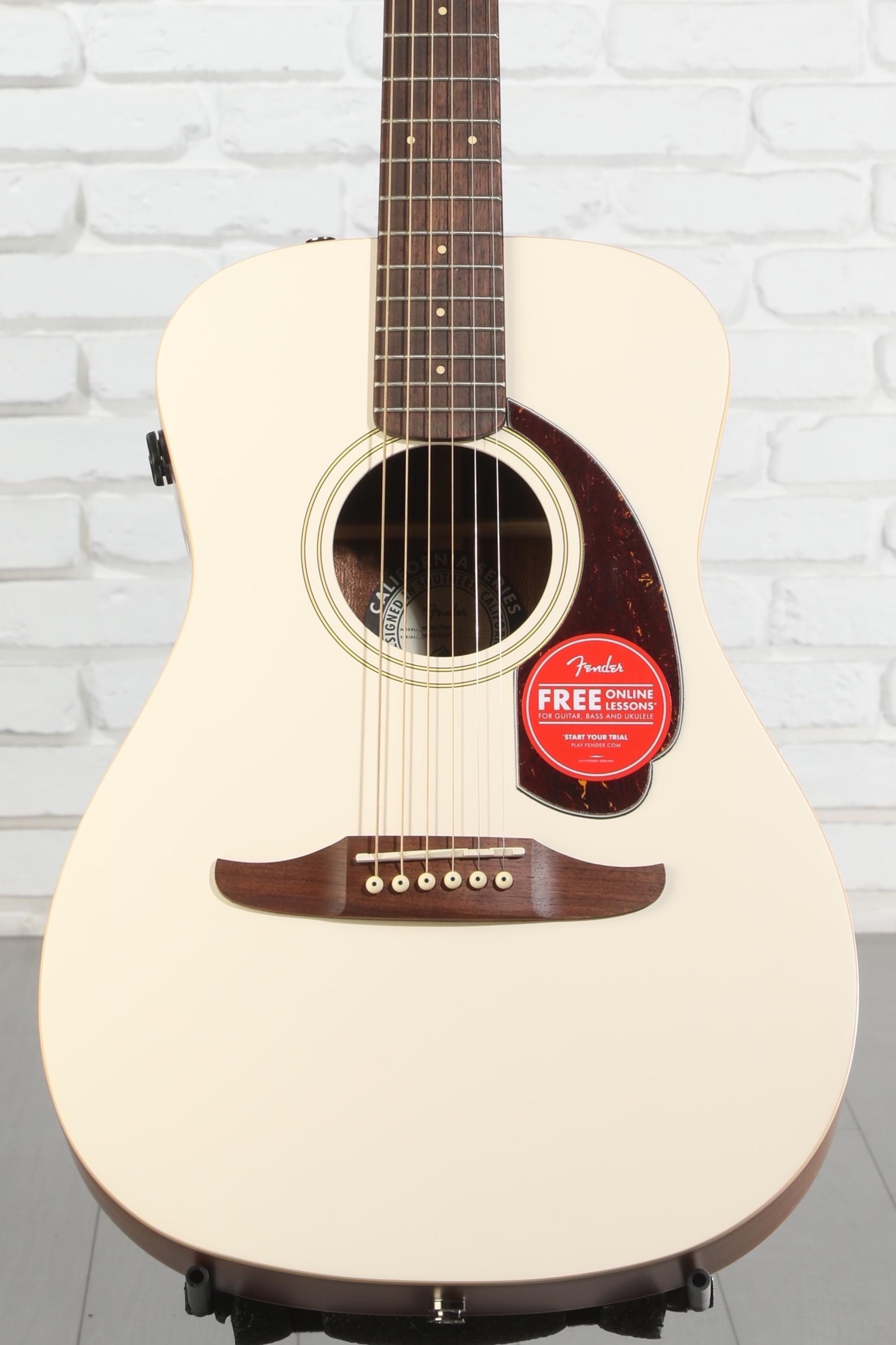 Fender Malibu Player Acoustic-electric Guitar - Olympic White
