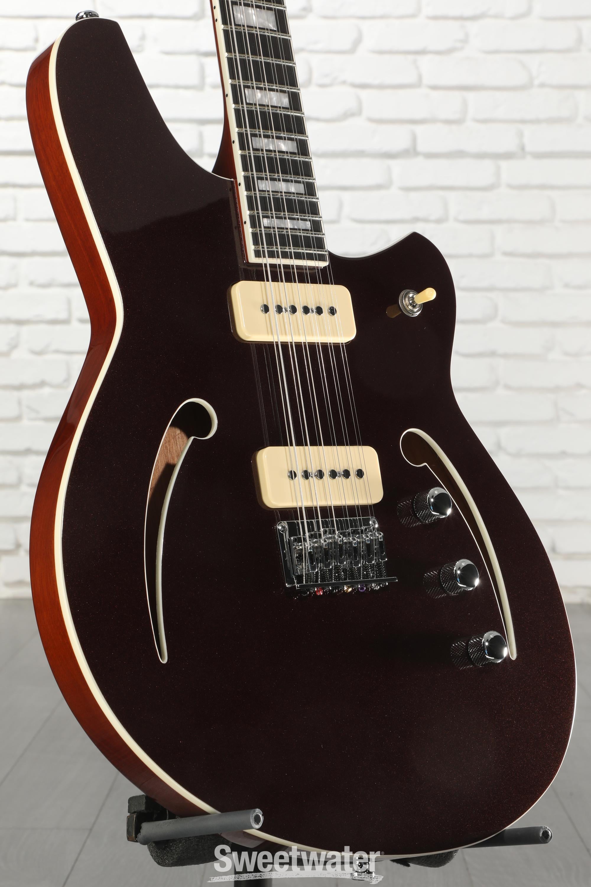 Photo of Reverend Airwave 12-string Electric Guitar - Metallic Bordeaux