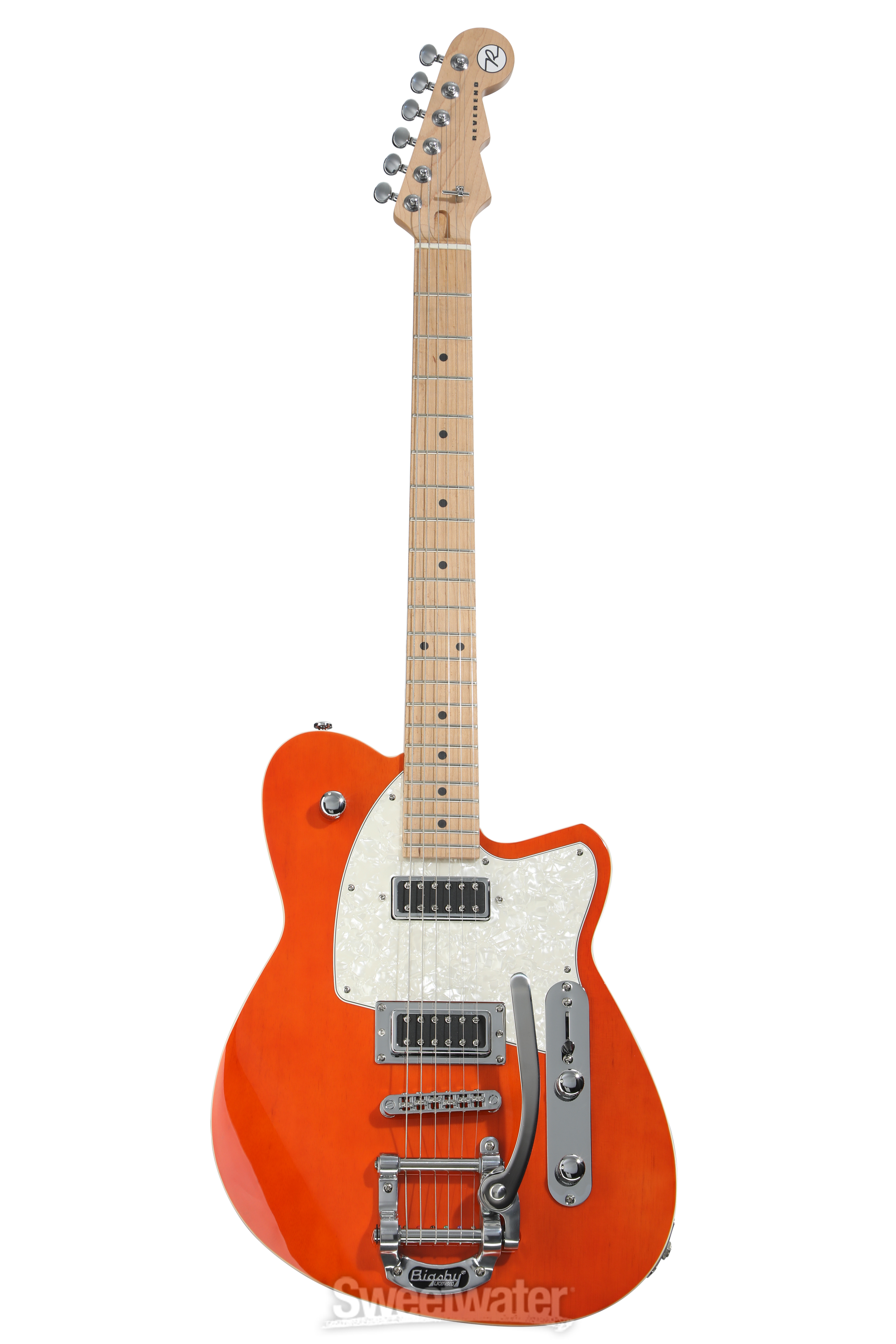 Reverend Flatroc Electric Guitar - Rock Orange | Sweetwater