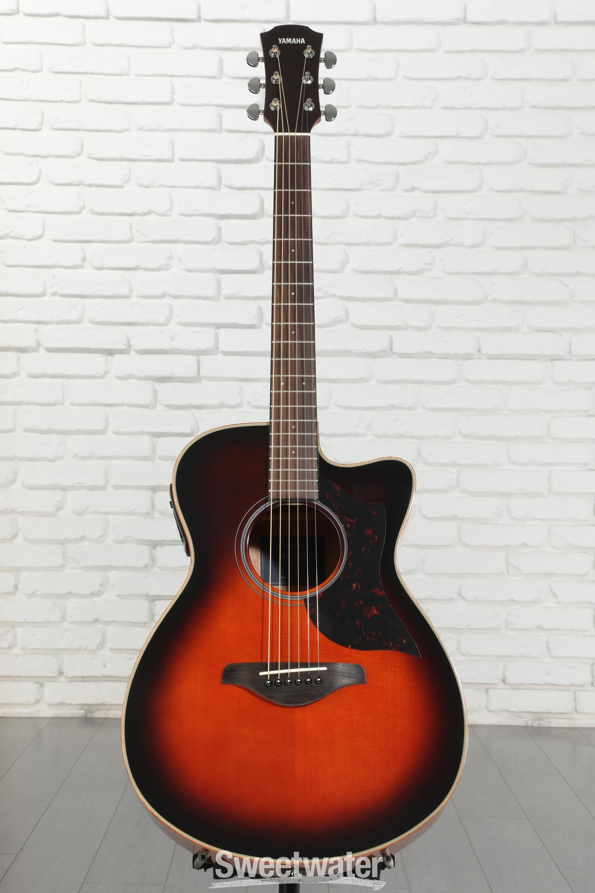 Yamaha AC1M Concert Cutaway Acoustic-electric Guitar - Tobacco