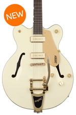 Photo of Gretsch Electromatic Pristine LTD Center Block Double-Cut Semi-hollowbody Electric Guitar with Bigsby - White Gold