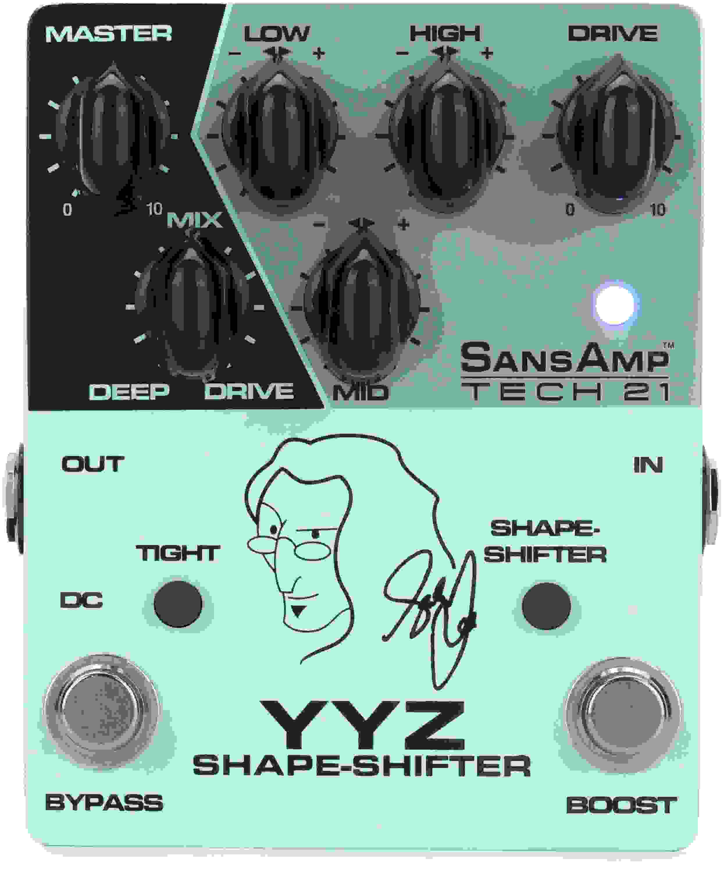 Tech 21 YYZ Geddy Lee Shape-shifter Signature SansAmp Pedal