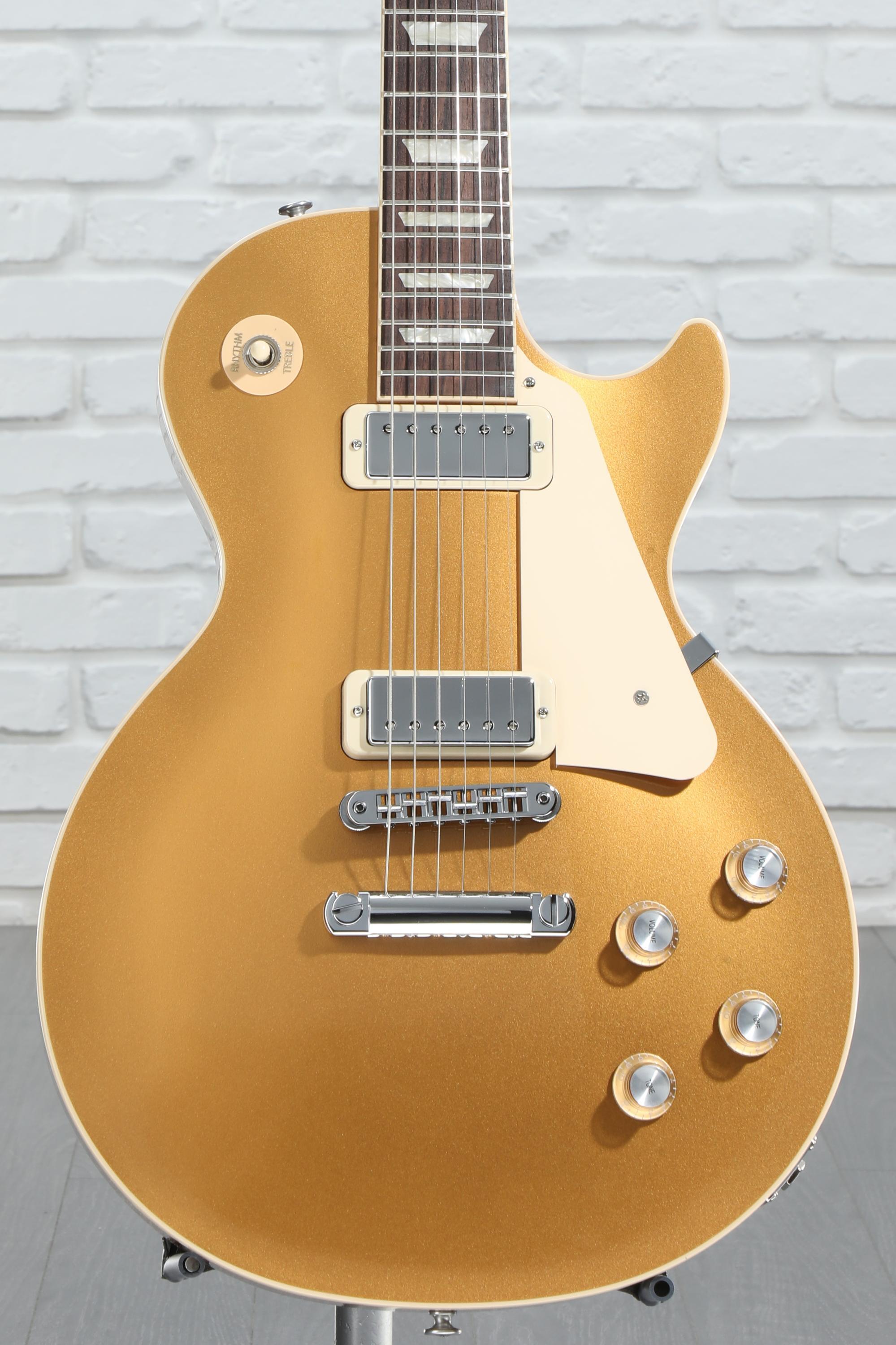 【新発売】今週の市販 Gibson Les Paul Deluxe 70s Electric Guitar - Goldtop ギター