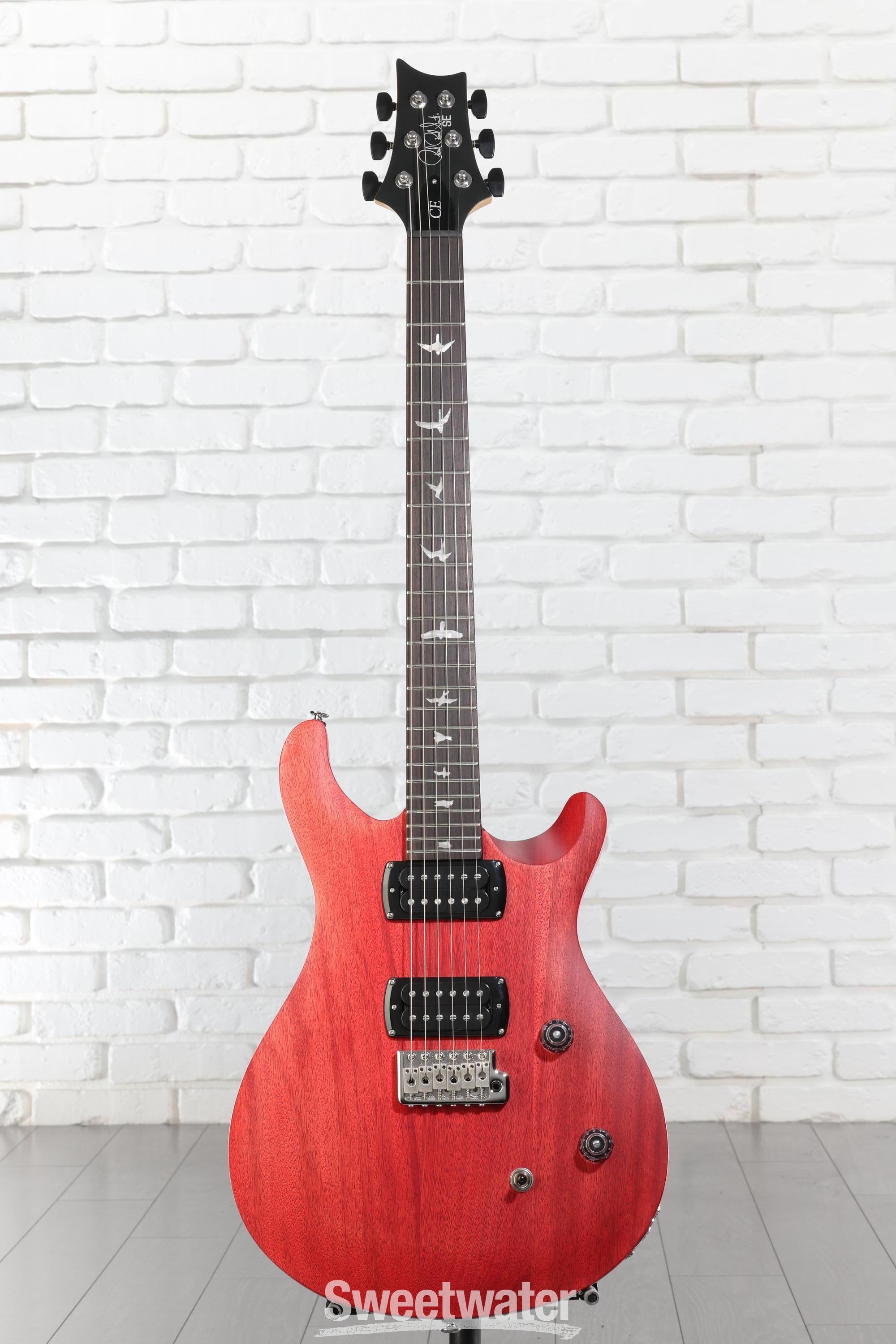 PRS SE CE 24 Standard Satin Electric Guitar - Vintage Cherry Satin