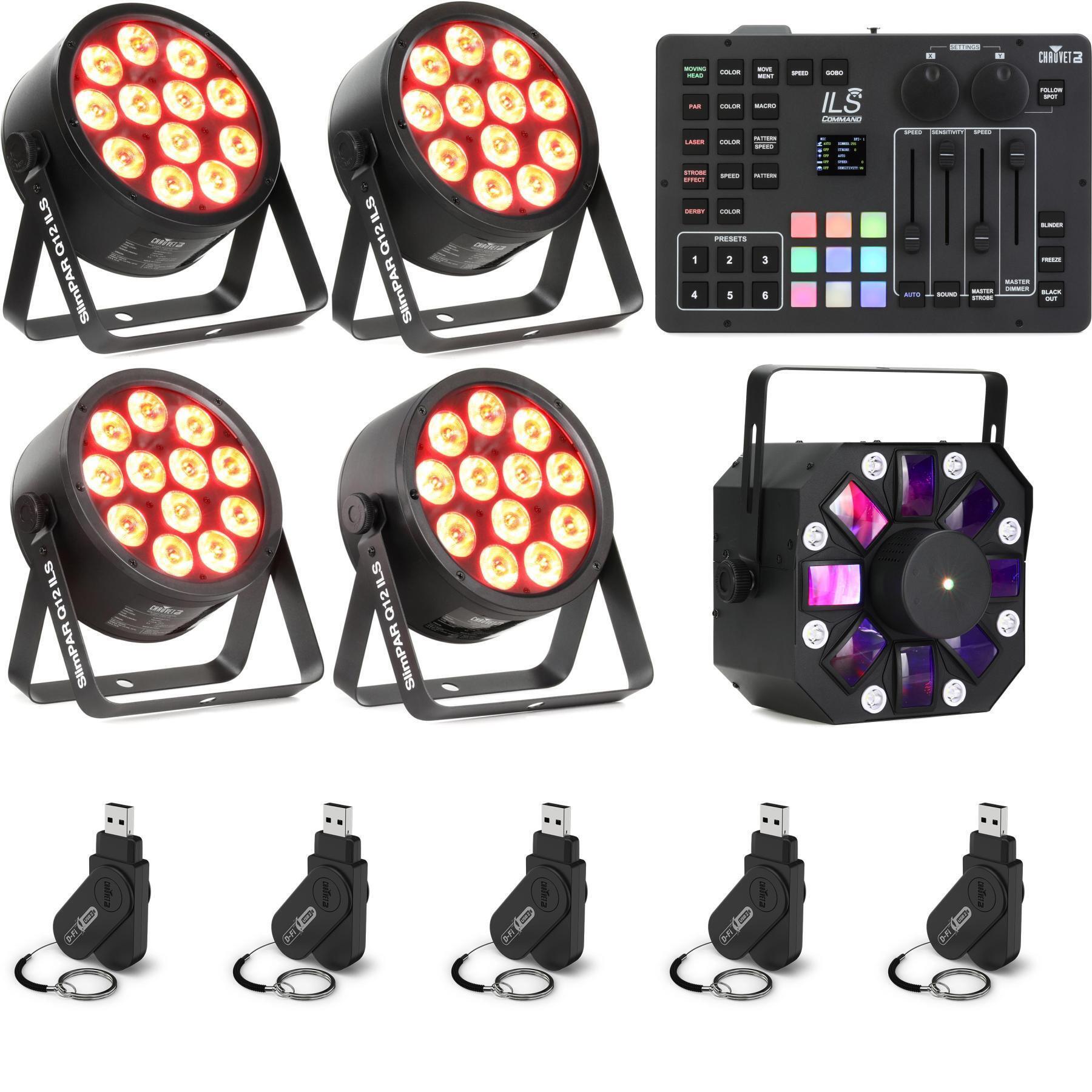 Chauvet DJ Par and DJ Swarm 5 FX Light Bundle with Controller | Sweetwater