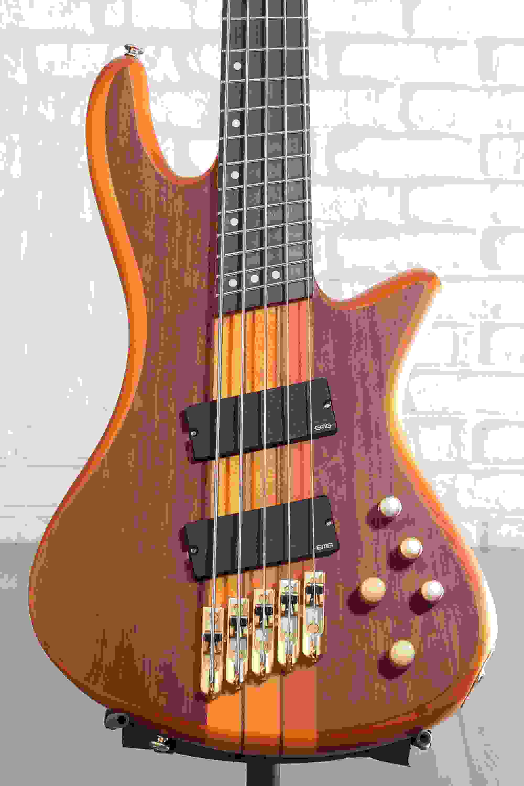 Schecter Stiletto Studio 5 FF Bass Guitar - Honey Satin