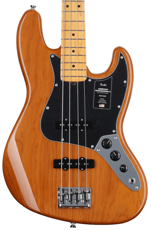 Fender American Professional II Jazz Bass - Roasted Pine with 