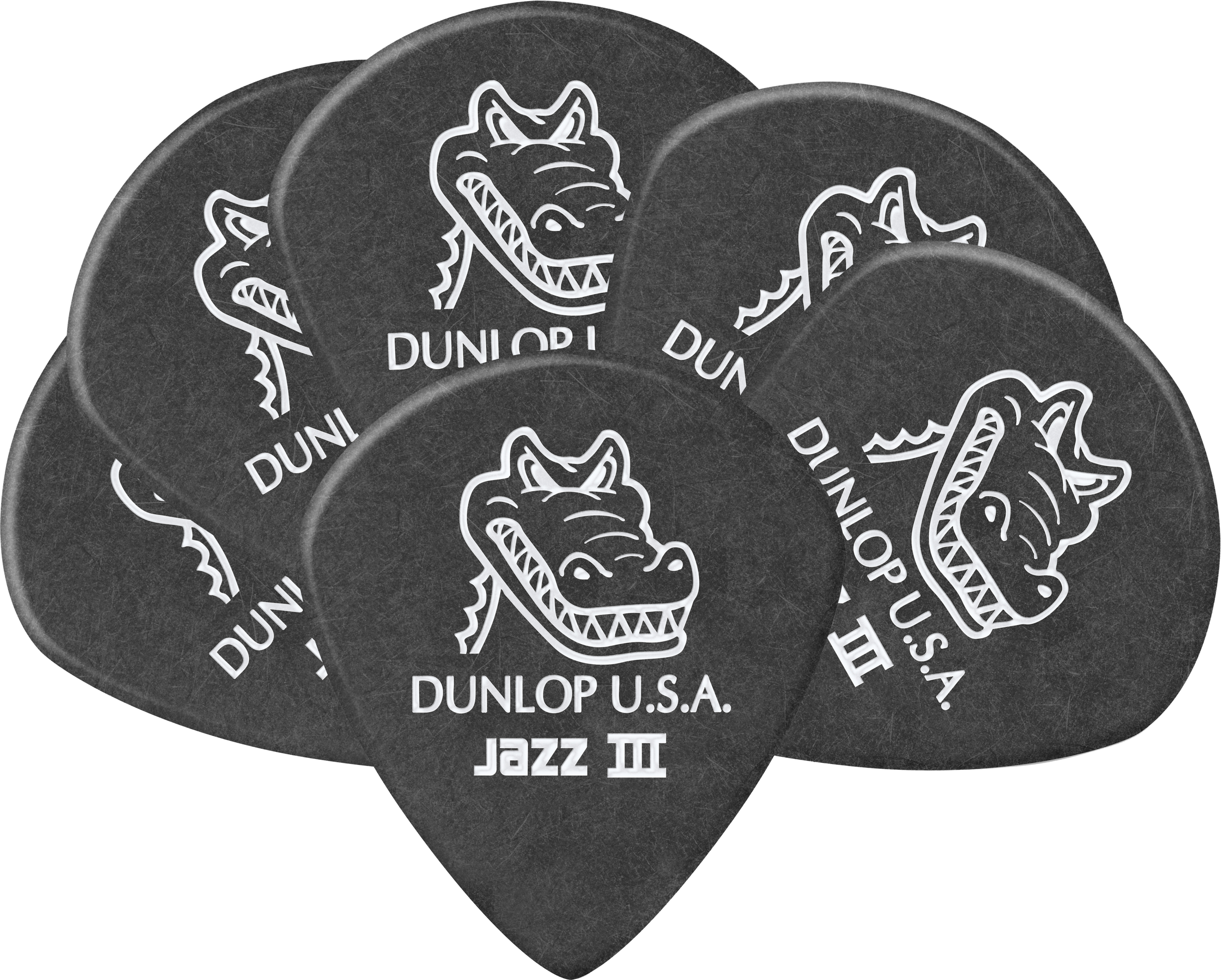 Dunlop Gator Grip Jazz III Guitar Picks 1.4mm (6-pack) | Sweetwater