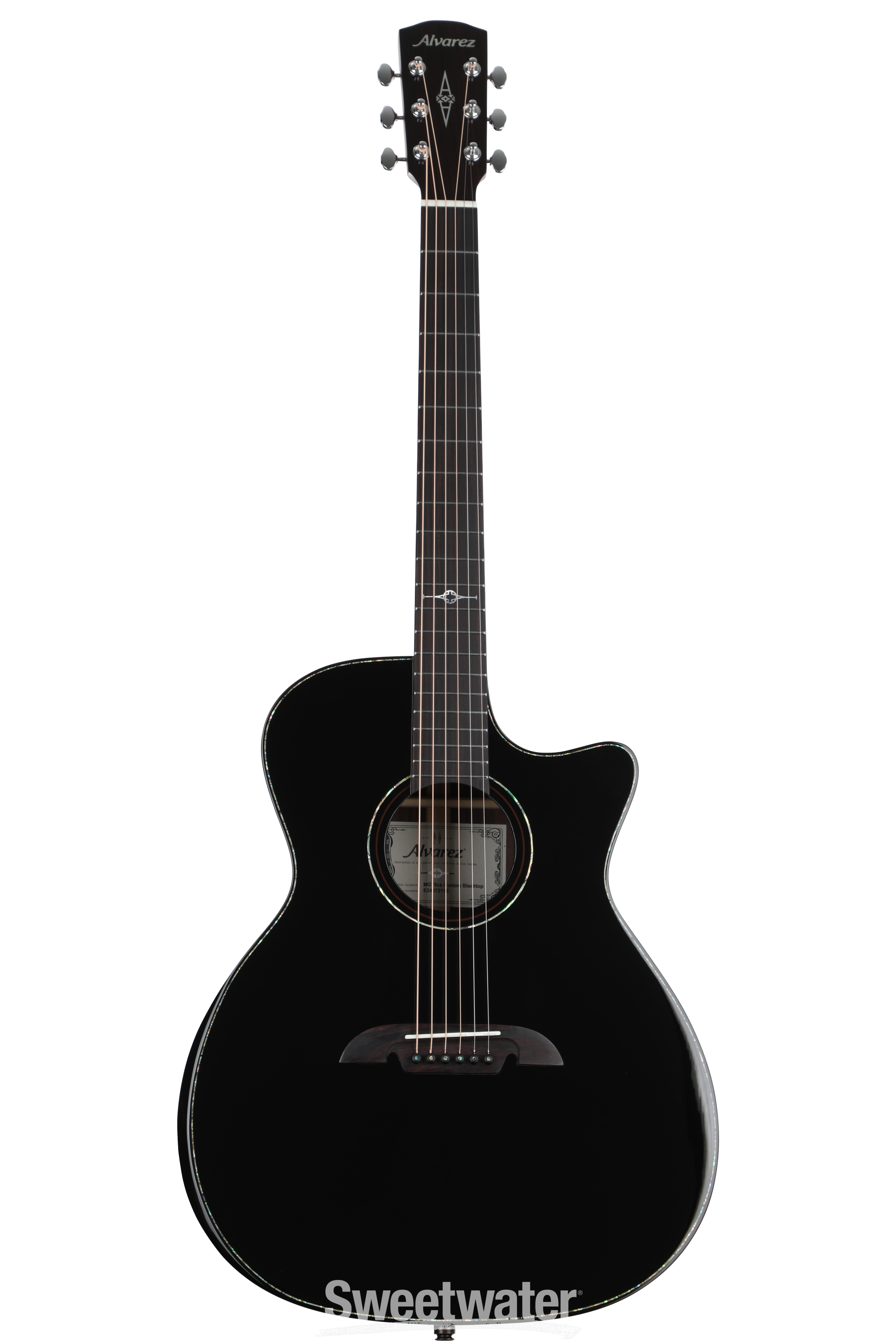 Alvarez MG70ce Custom Masterworks Series Acoustic-electric Guitar -  Blacktop Finish, Sweetwater Exclusive