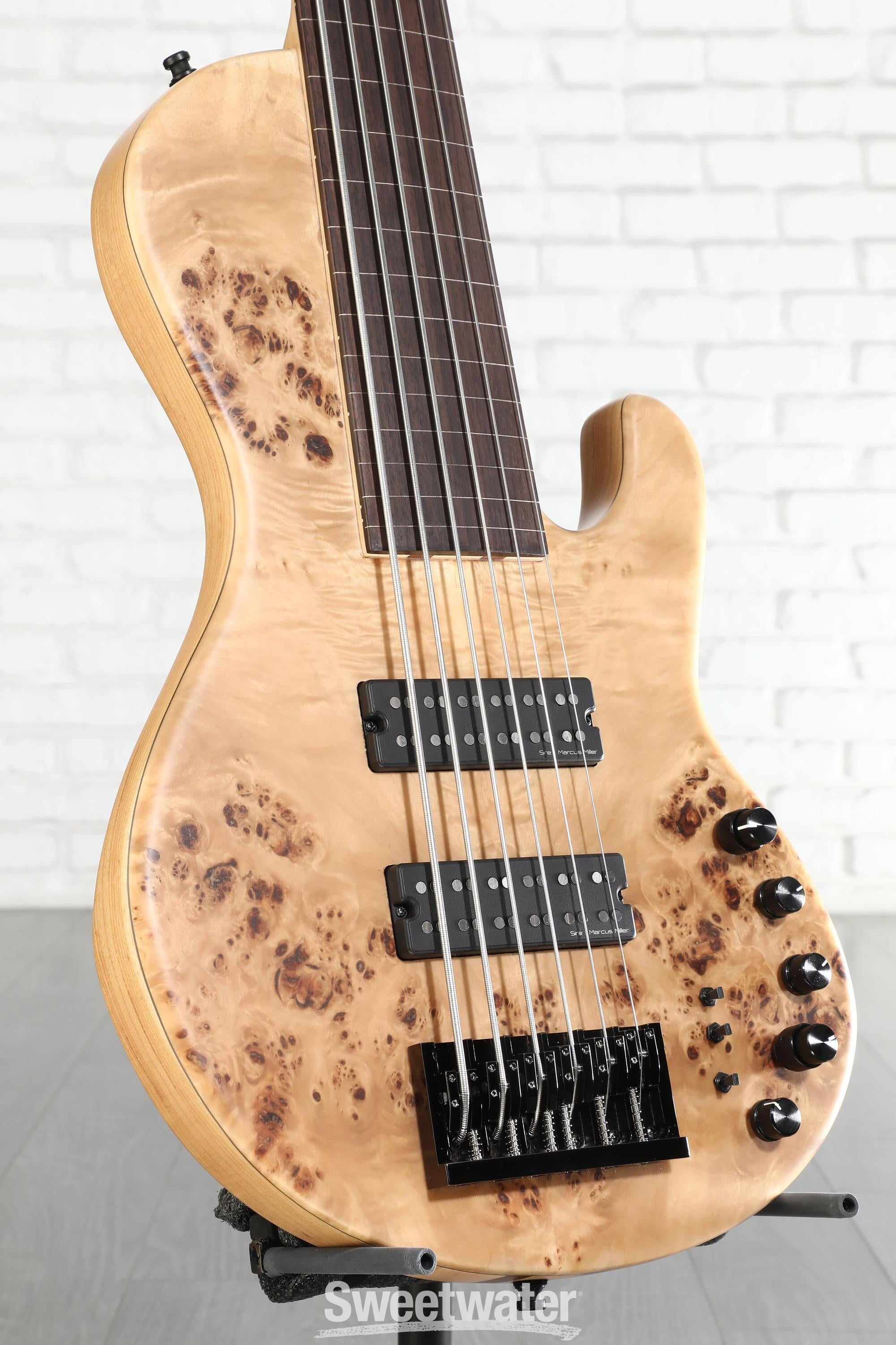 Photo of Sire Marcus Miller F10 Fretless 6-string Bass Guitar - Natural Satin