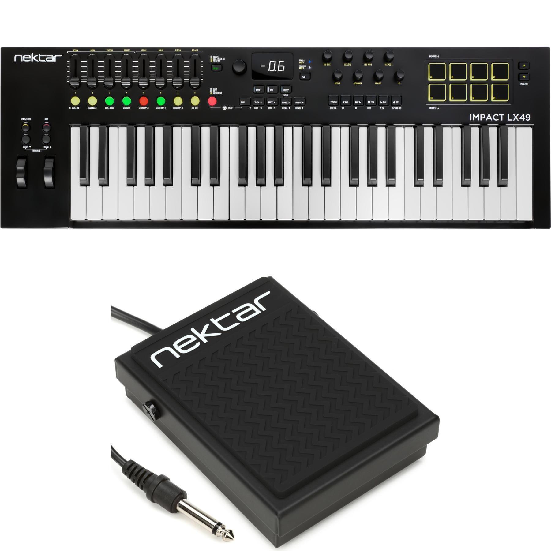 Photo of Nektar Impact LX49 mk3 MIDI Controller with Footswitch Pedal