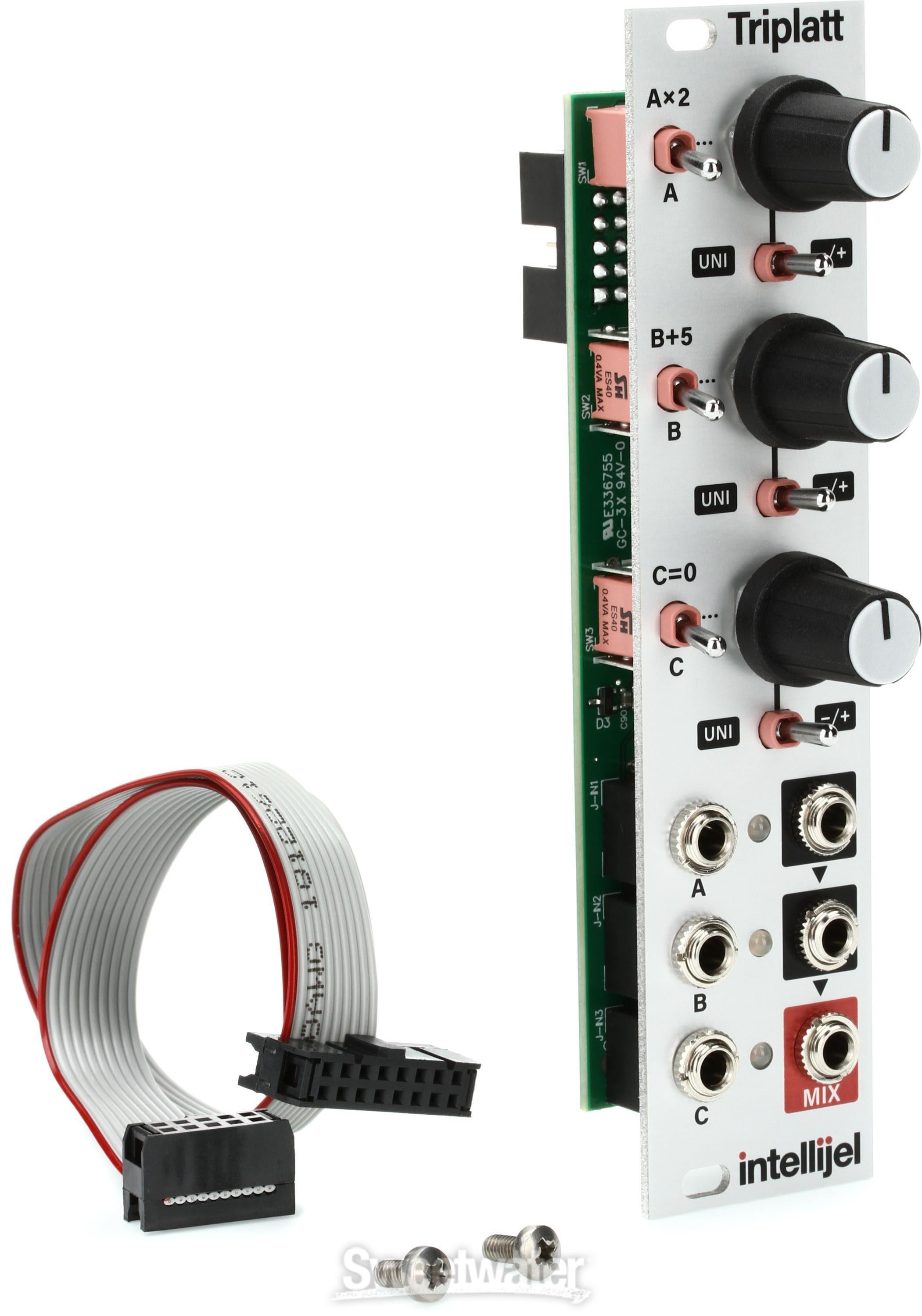 Intellijel Triplatt Eurorack Triple Attenuator Module | Sweetwater