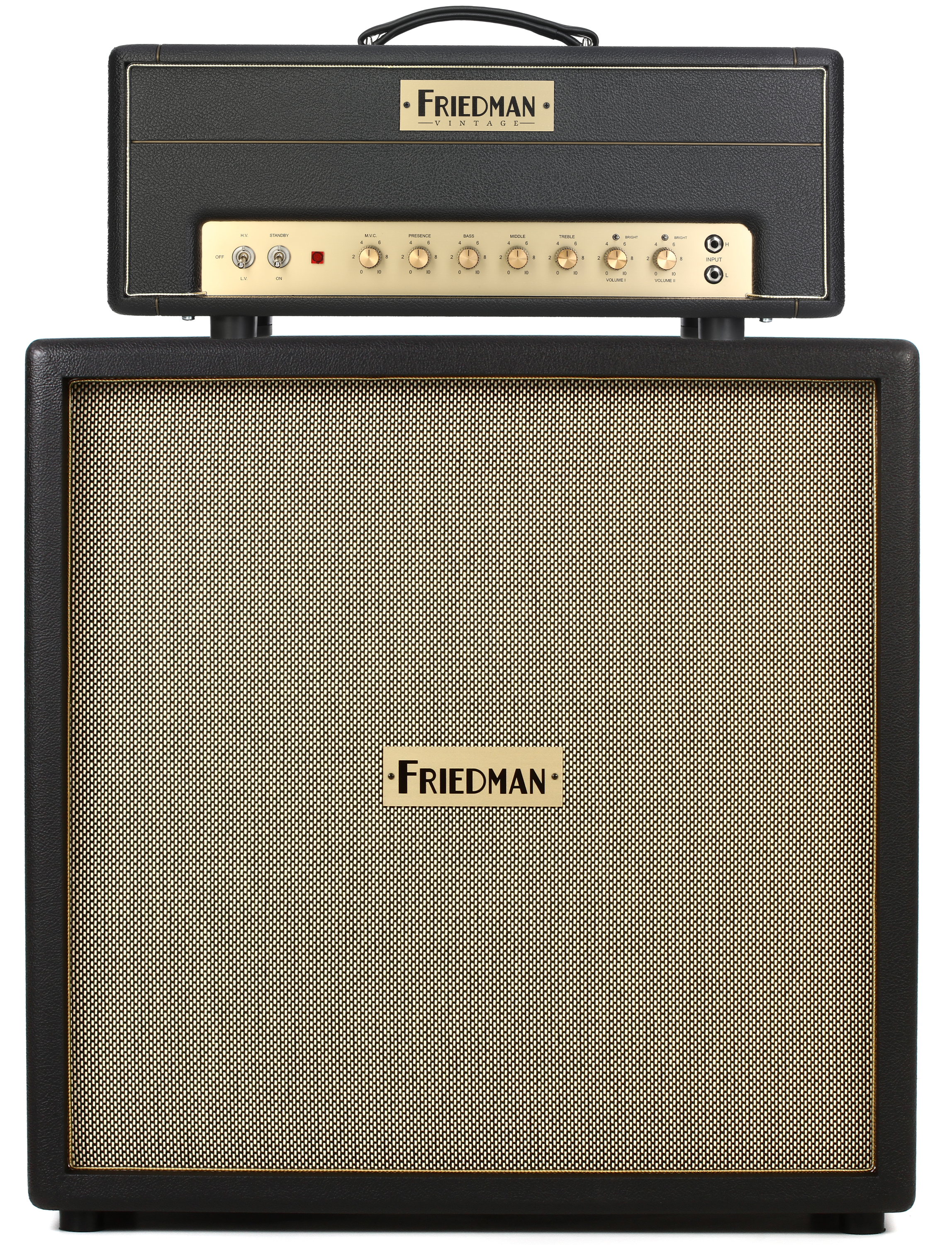 Photo of Friedman PLEX 50-Watt Tube Amplifier Head and 4x12" Cabinet