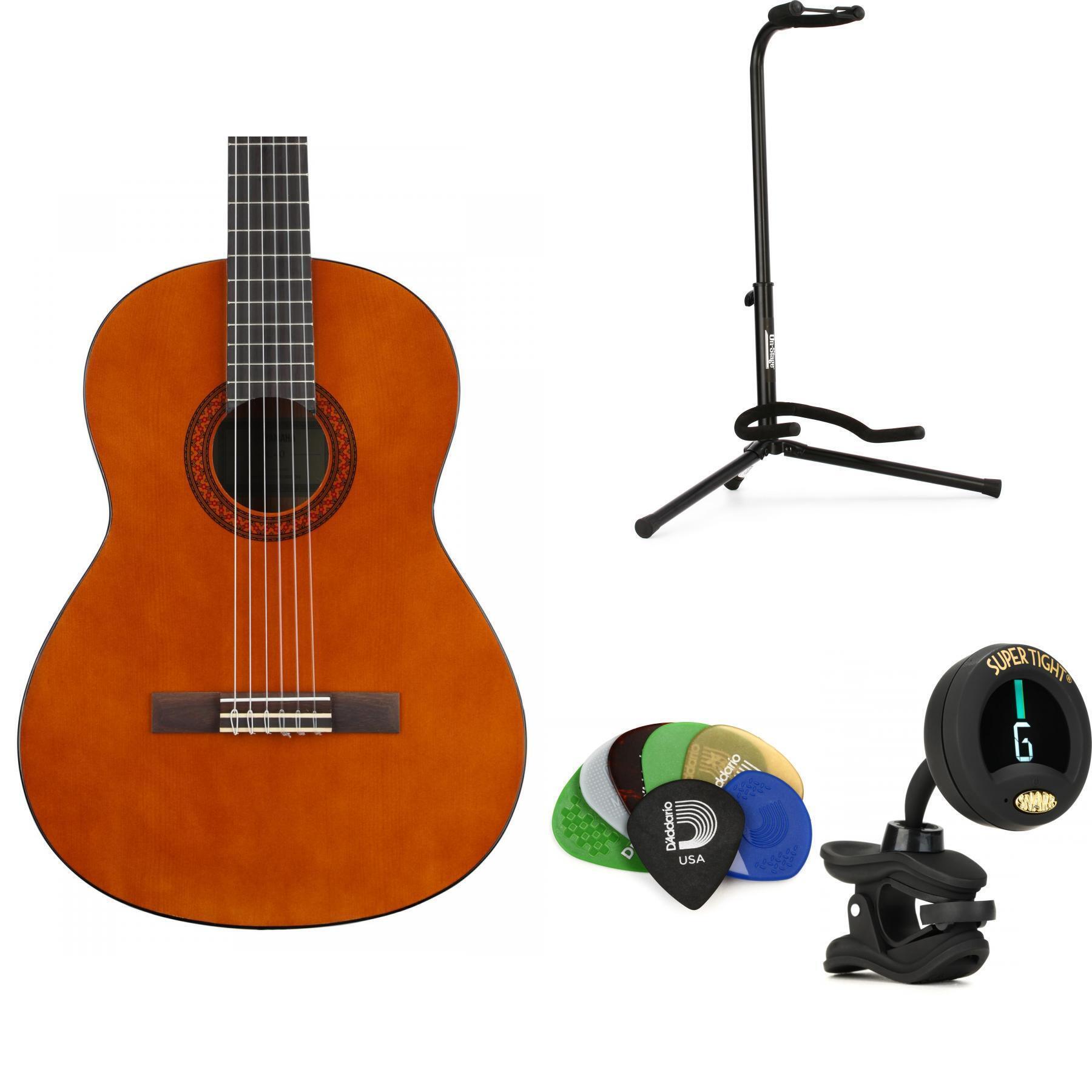 Yamaha C40II Full-scale Classical Essentials Bundle - Natural | Sweetwater