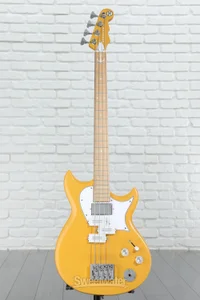 Reverend Mike Watt Wattplower MKII Bass Guitar - Watt Yellow