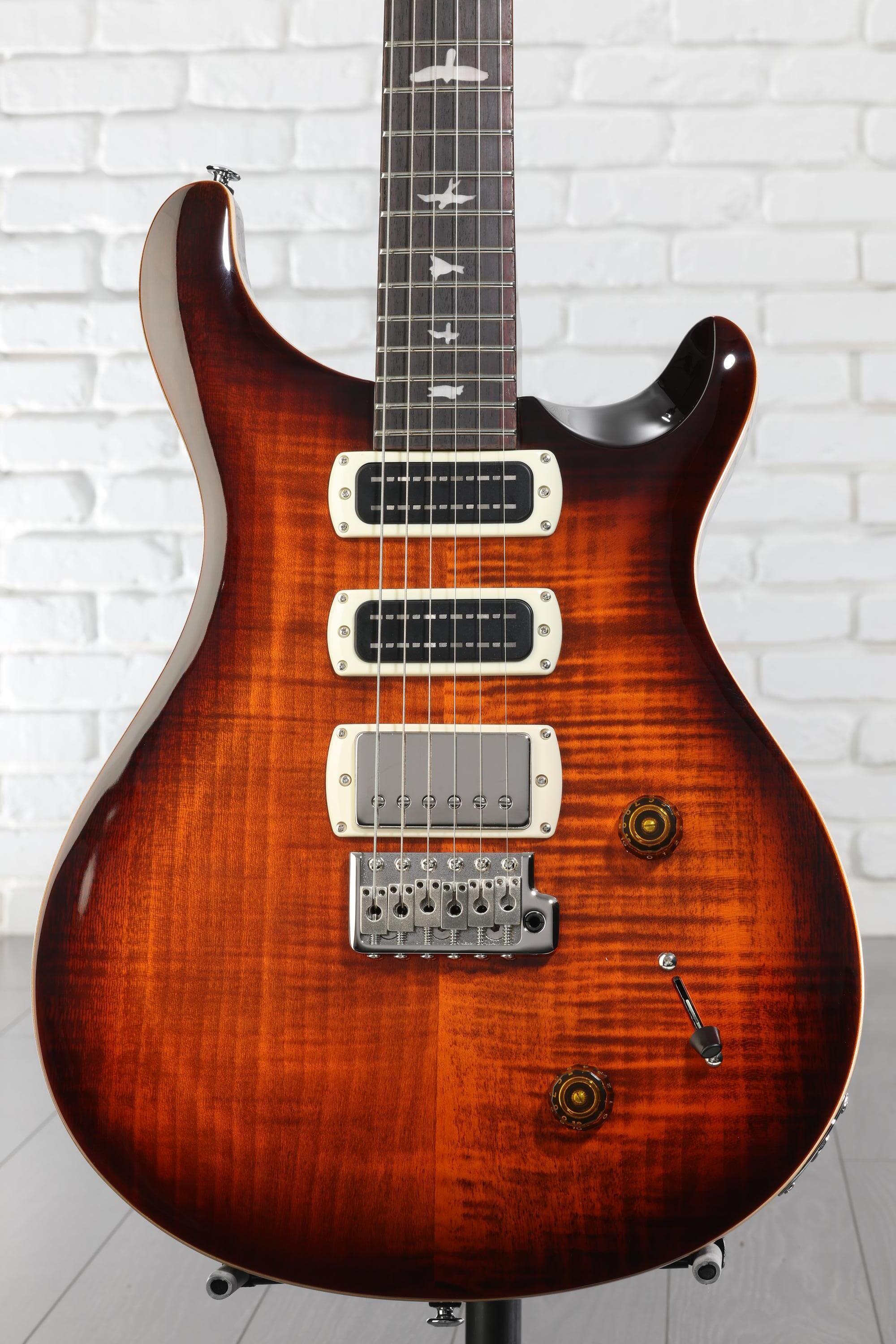 PRS SE Studio Electric Guitar - Orange Tiger Smokeburst | Sweetwater