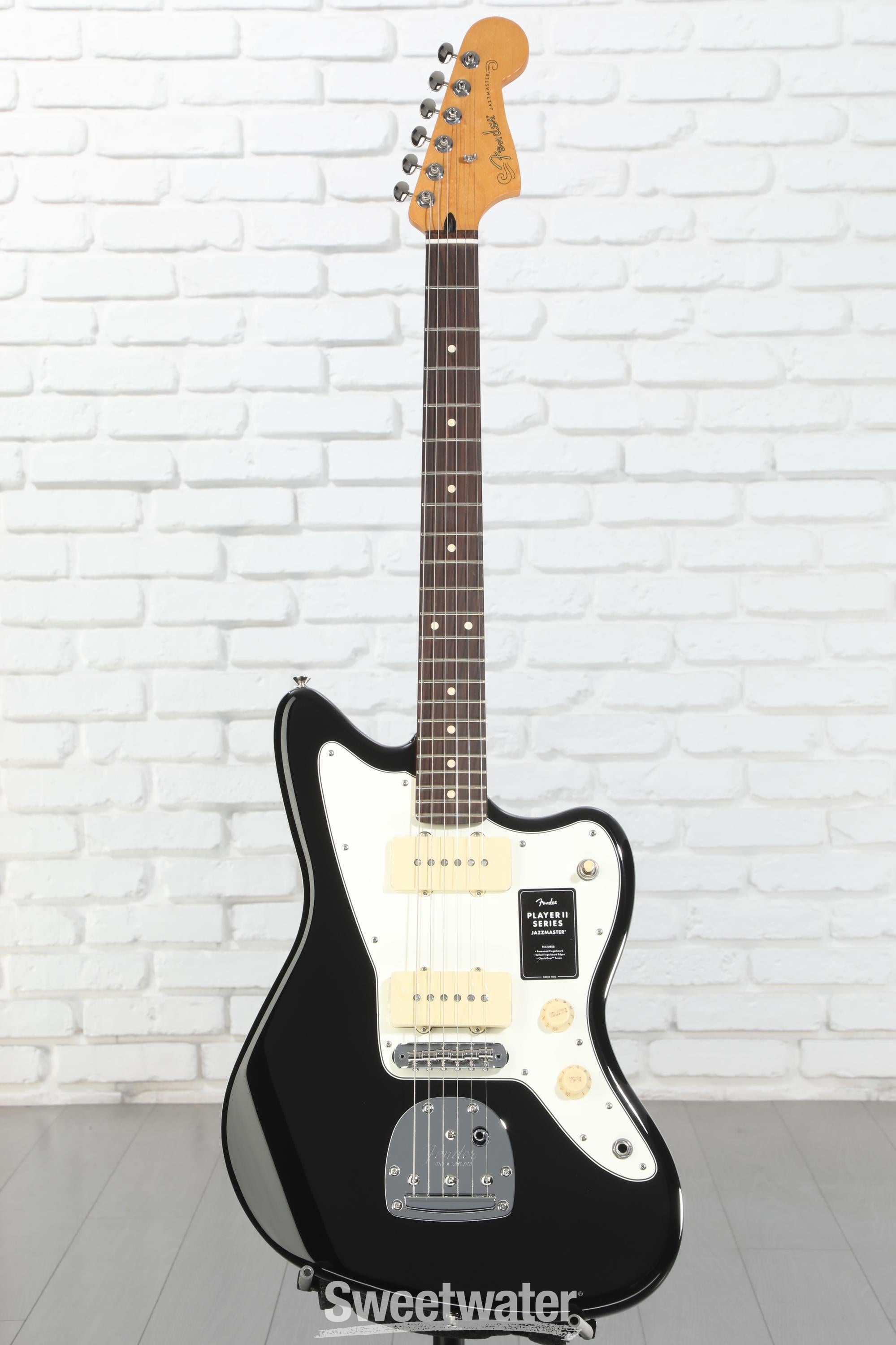 Fender Player II Jazzmaster Electric Guitar - Black | Sweetwater