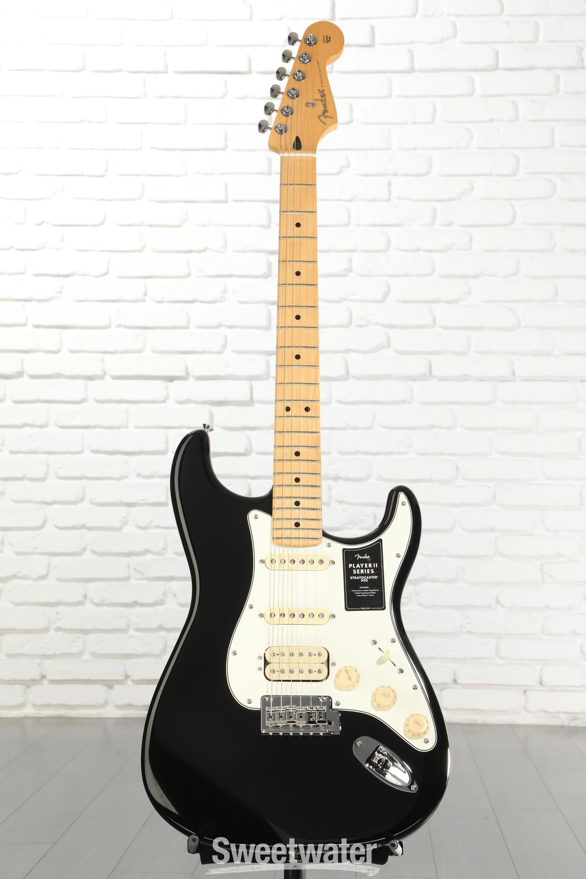 Fender Player II Stratocaster HSS Electric Guitar - Black with