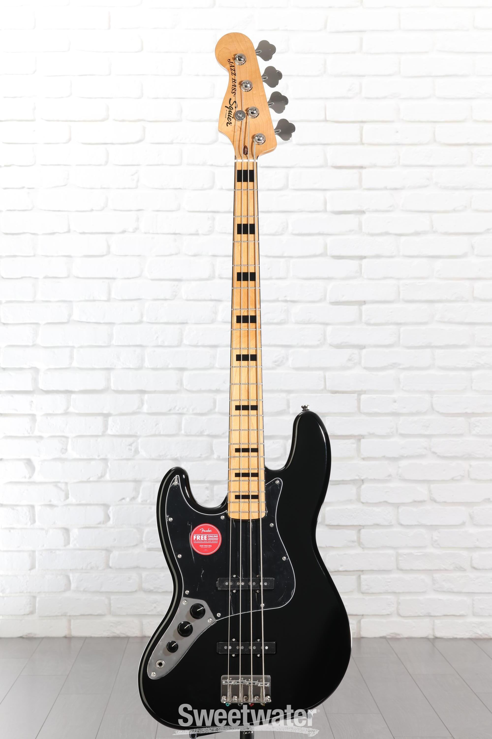 Squier Classic Vibe '70s Jazz Bass, Left-handed - Black | Sweetwater