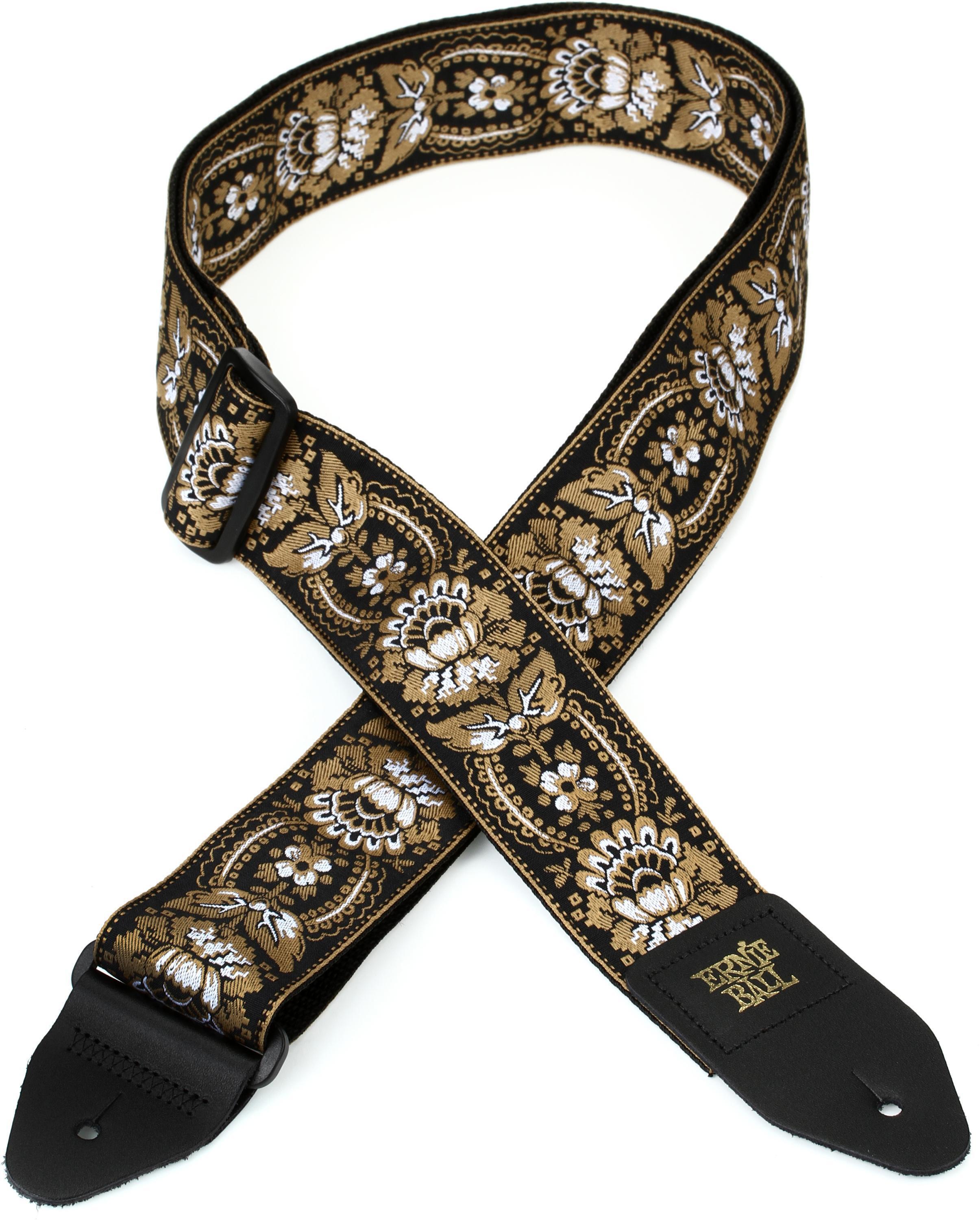 Ernie Ball Jacquard Polypro Guitar Strap Western Rose