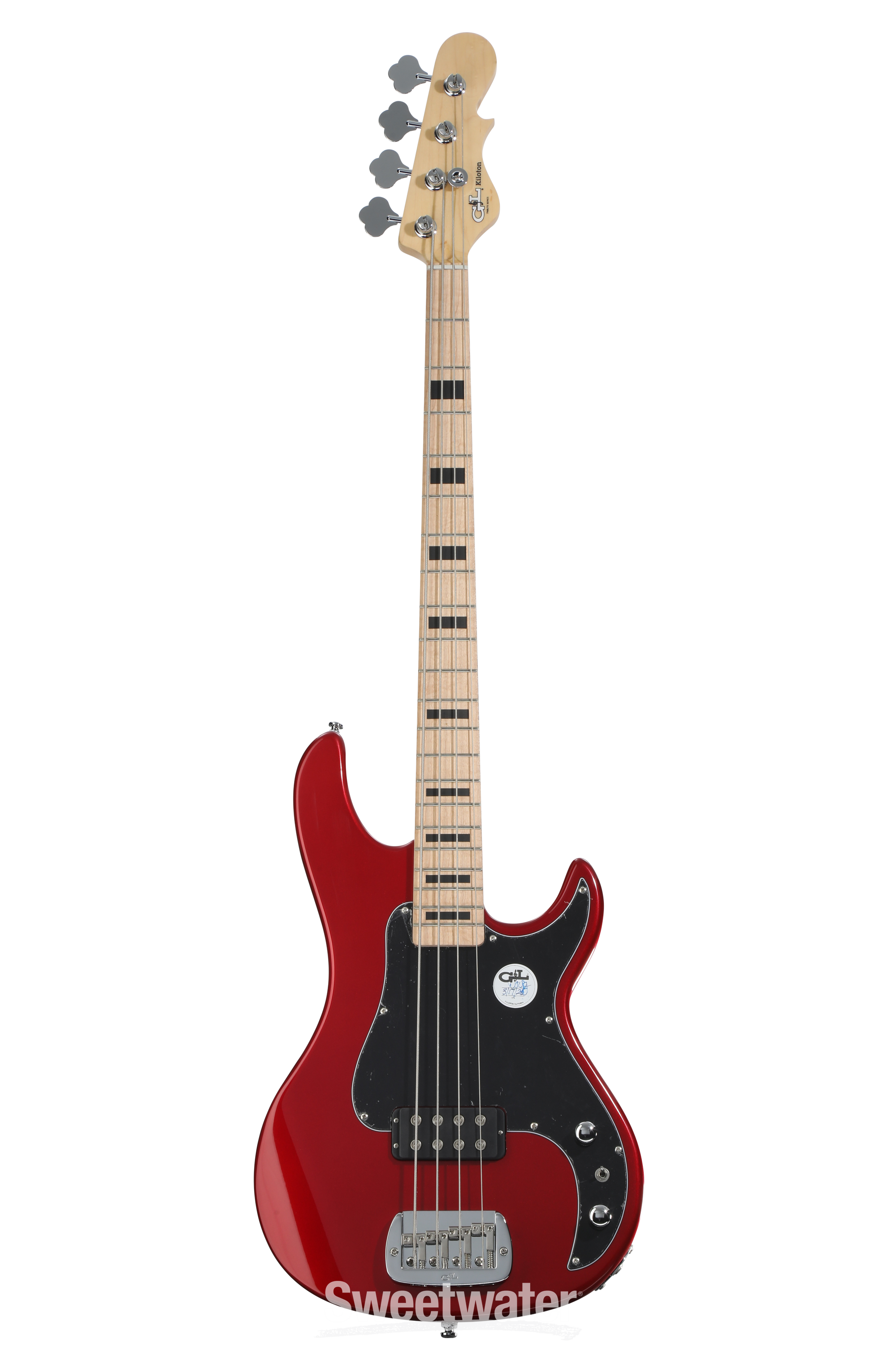 G&L Tribute Kiloton Bass Guitar - Candy Apple Red | Sweetwater