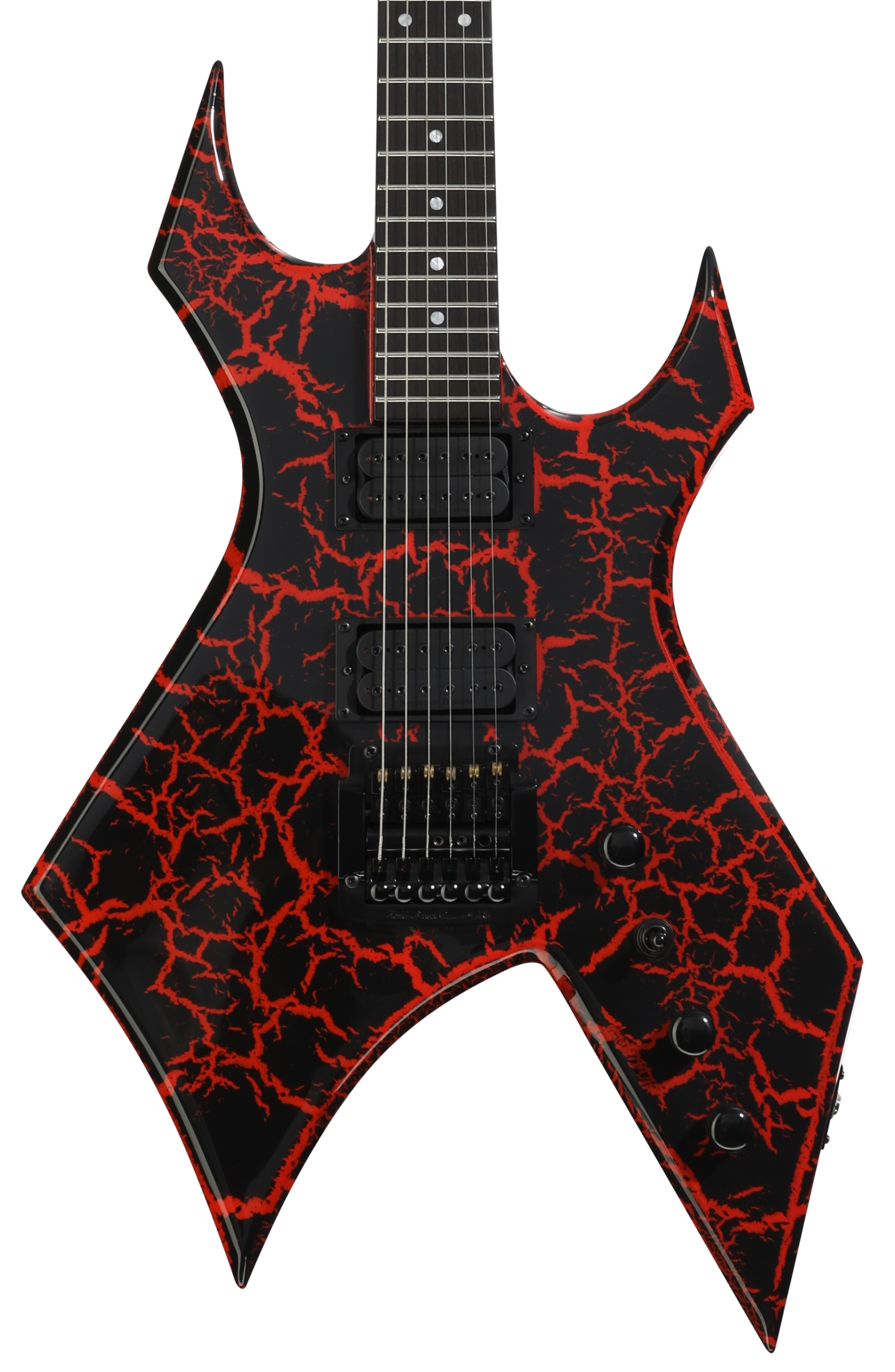 B.C. Rich Warlock Legacy Electric Guitar - Red Crackle, Kahler