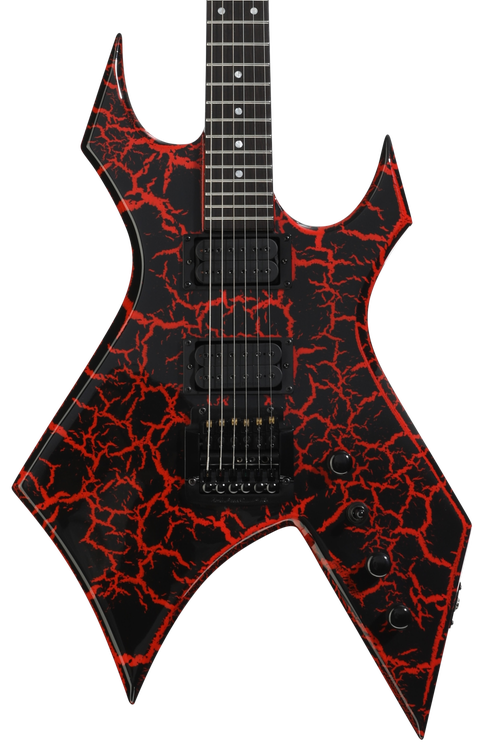 B.C. Rich Warlock Legacy Electric Guitar - Red Crackle, Kahler Tremolo