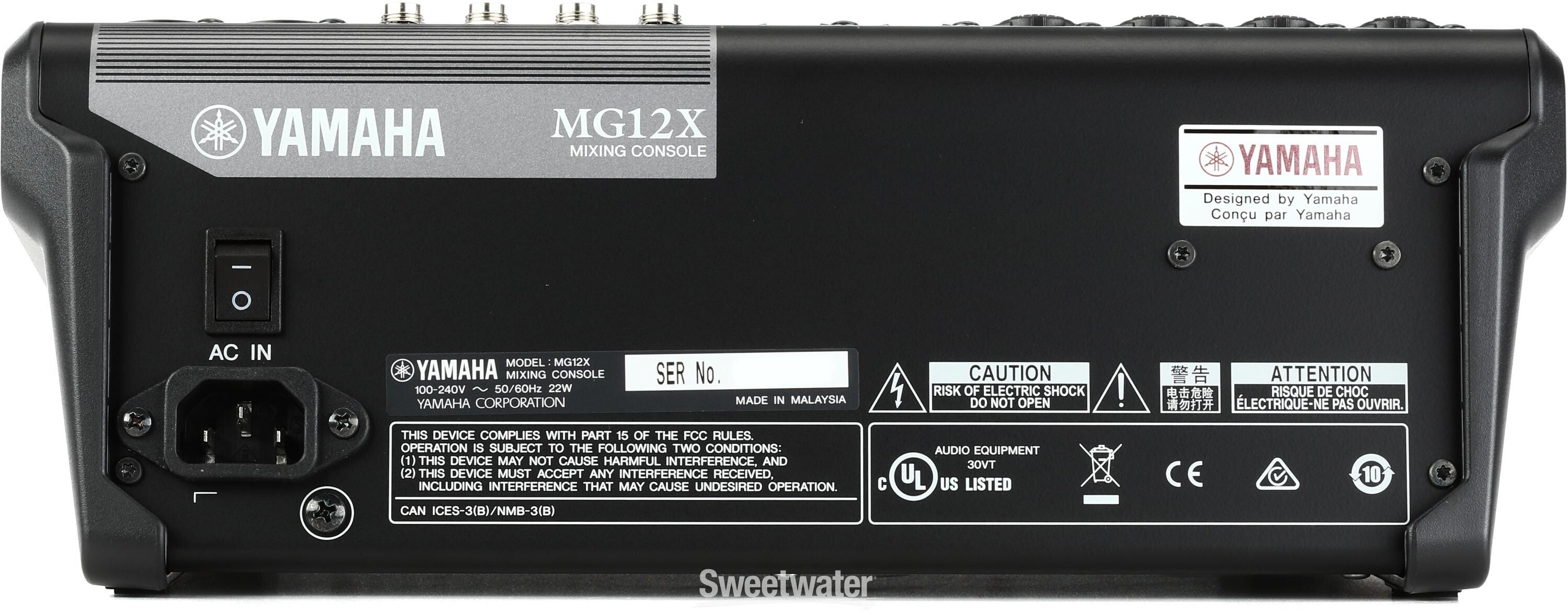 Yamaha MG12X CV 12-channel Stereo Mixer | Sweetwater