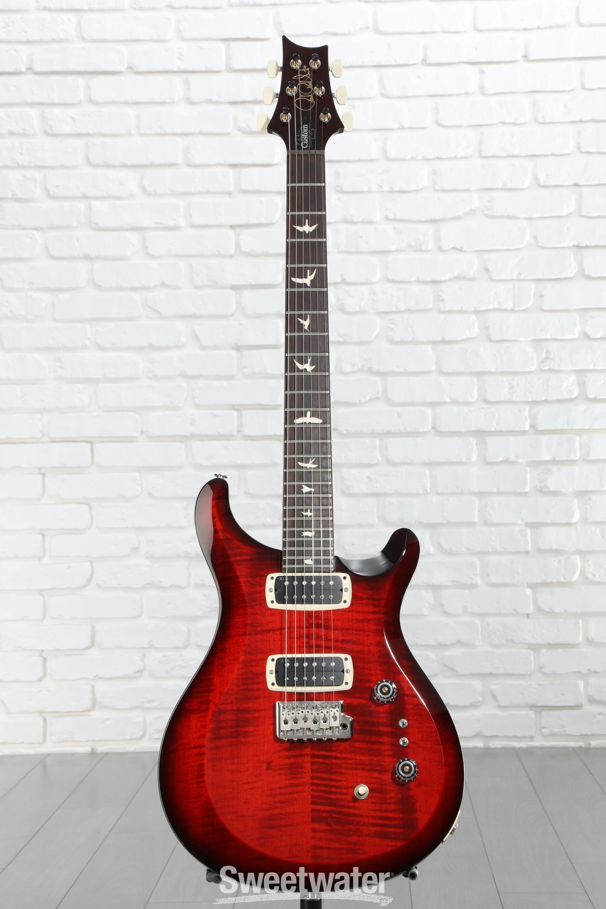 PRS S2 Custom 24-08 Electric Guitar - Fire Red Burst | Sweetwater
