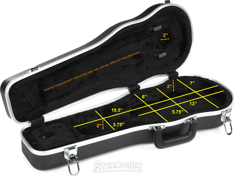 Howard Core CC400S Thermoplastic Suspension Violin Case - Black, 1